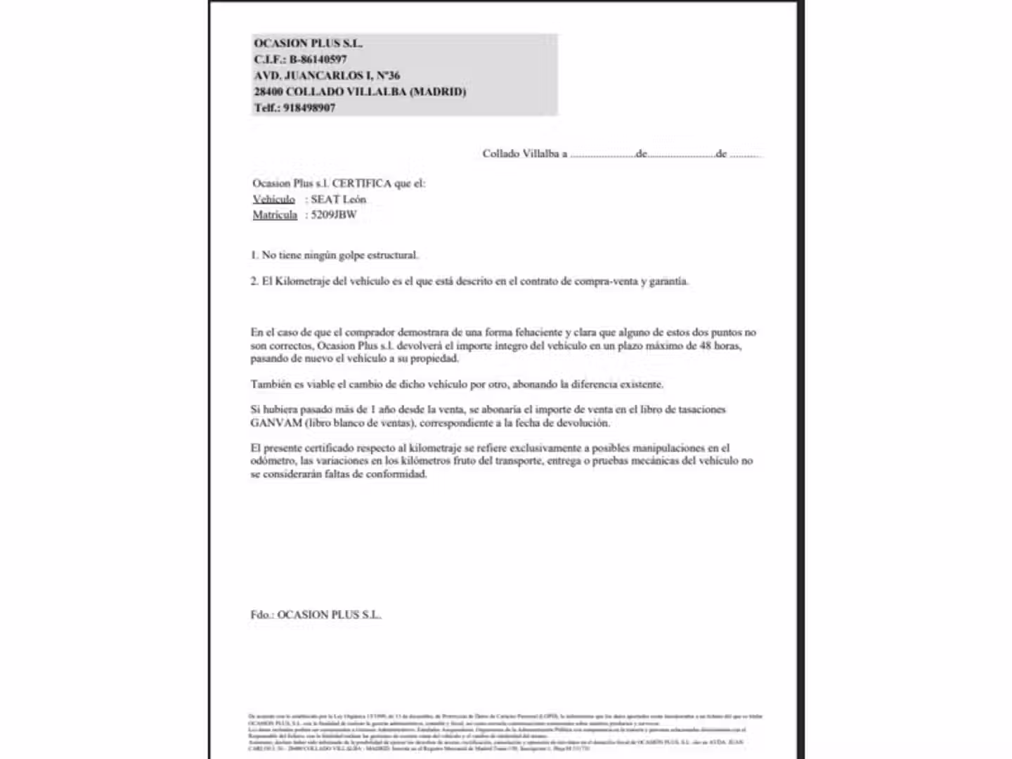 Certificado
