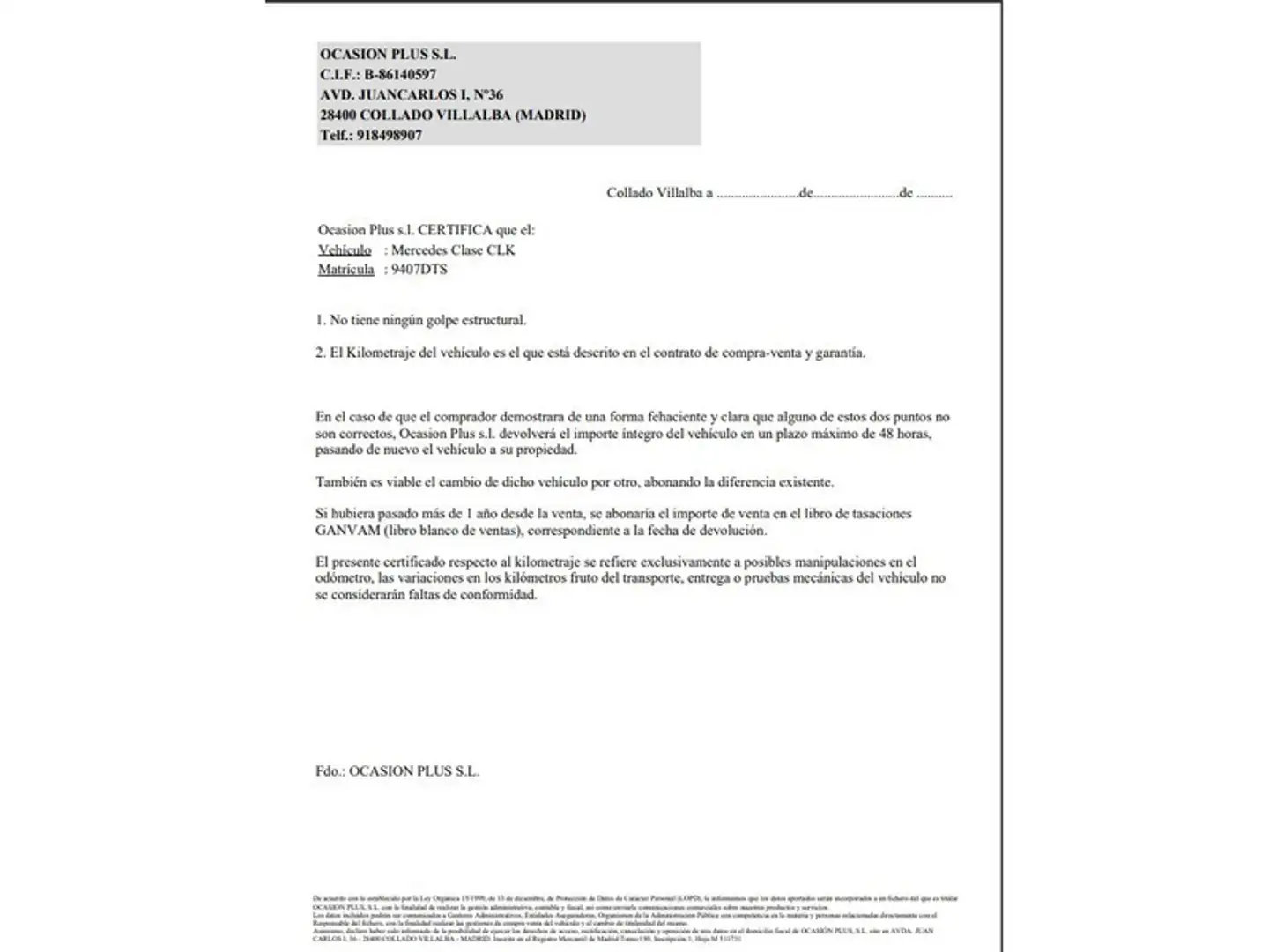 Certificado
