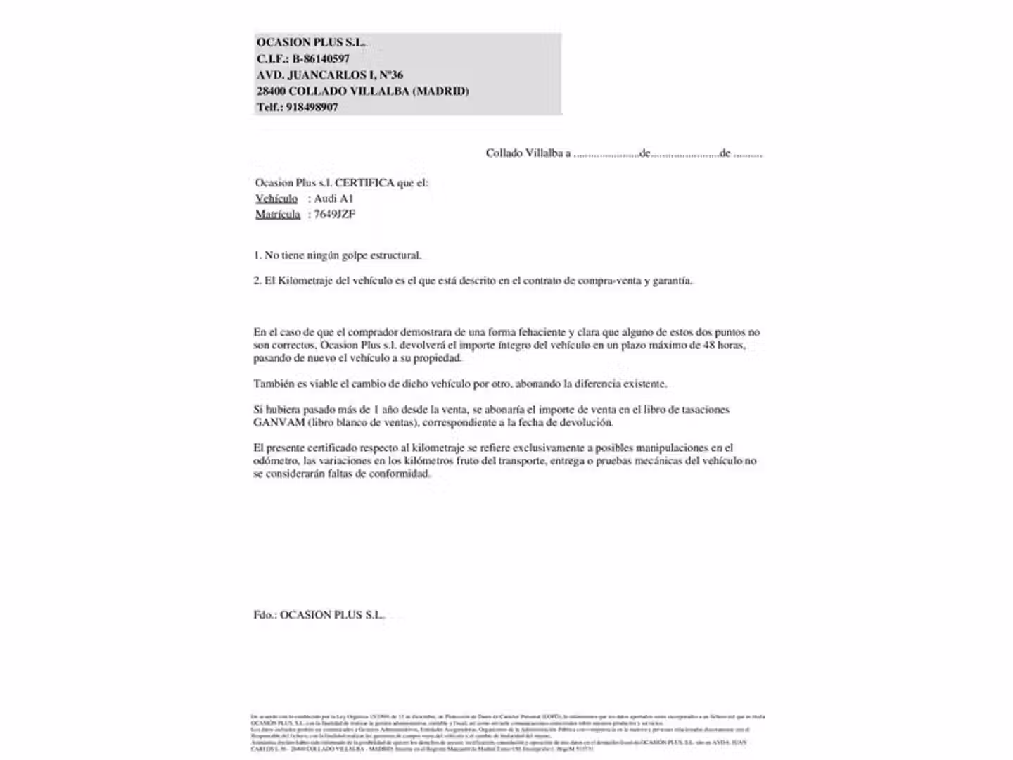 Certificado