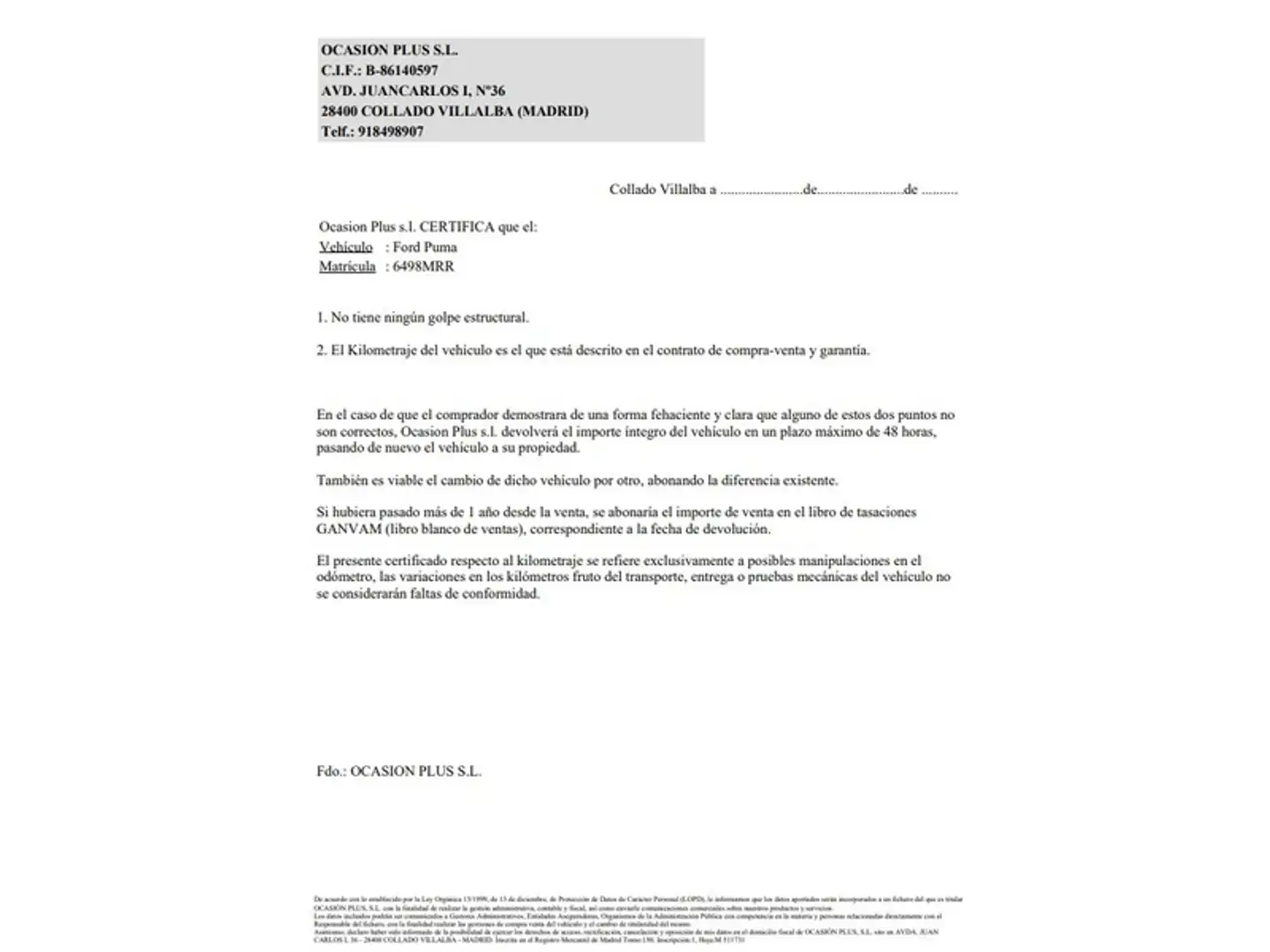 Certificado