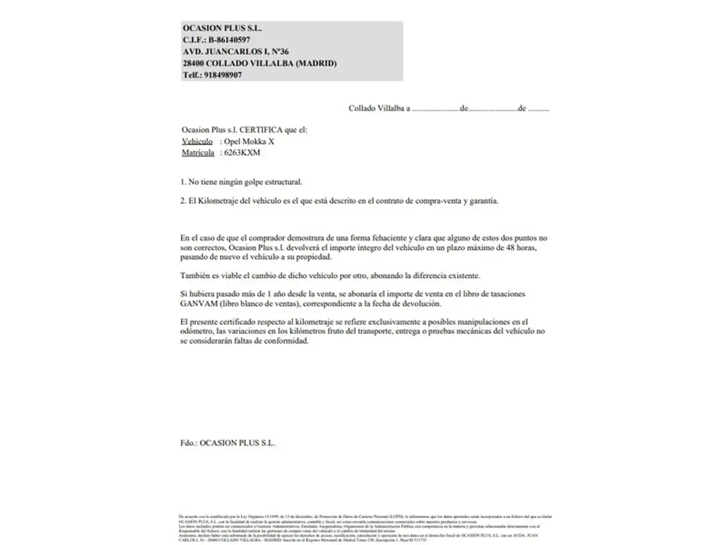 Certificado