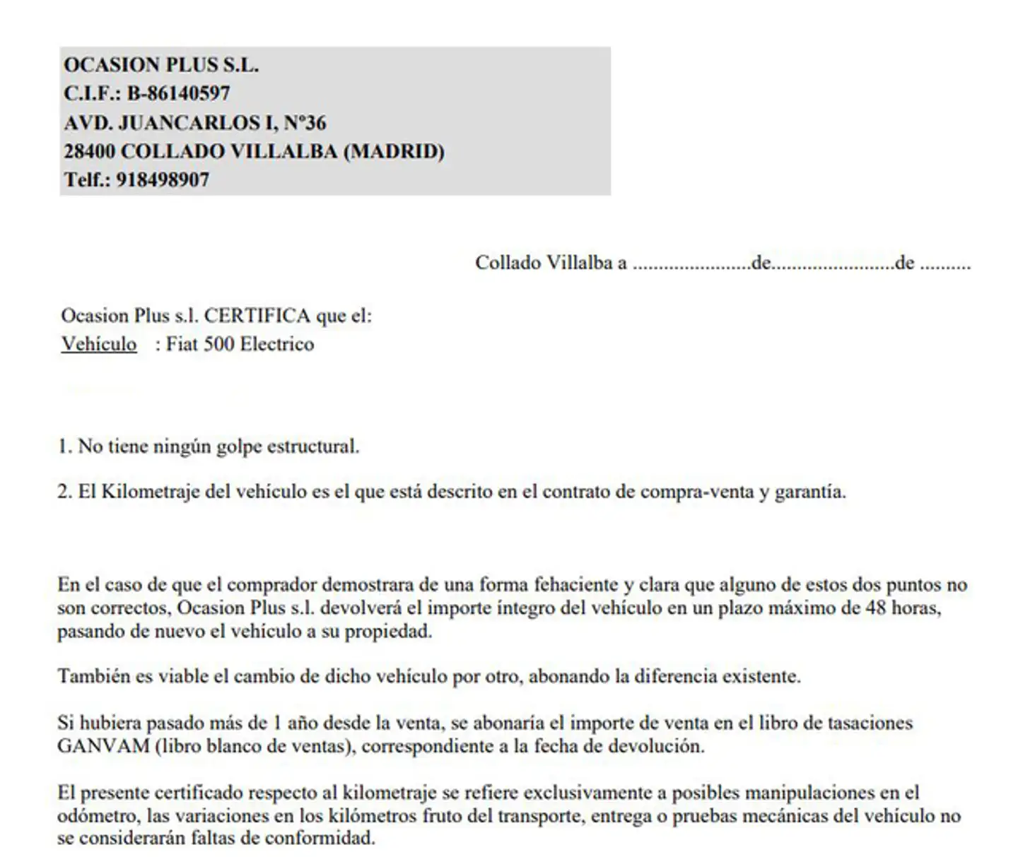 Certificado