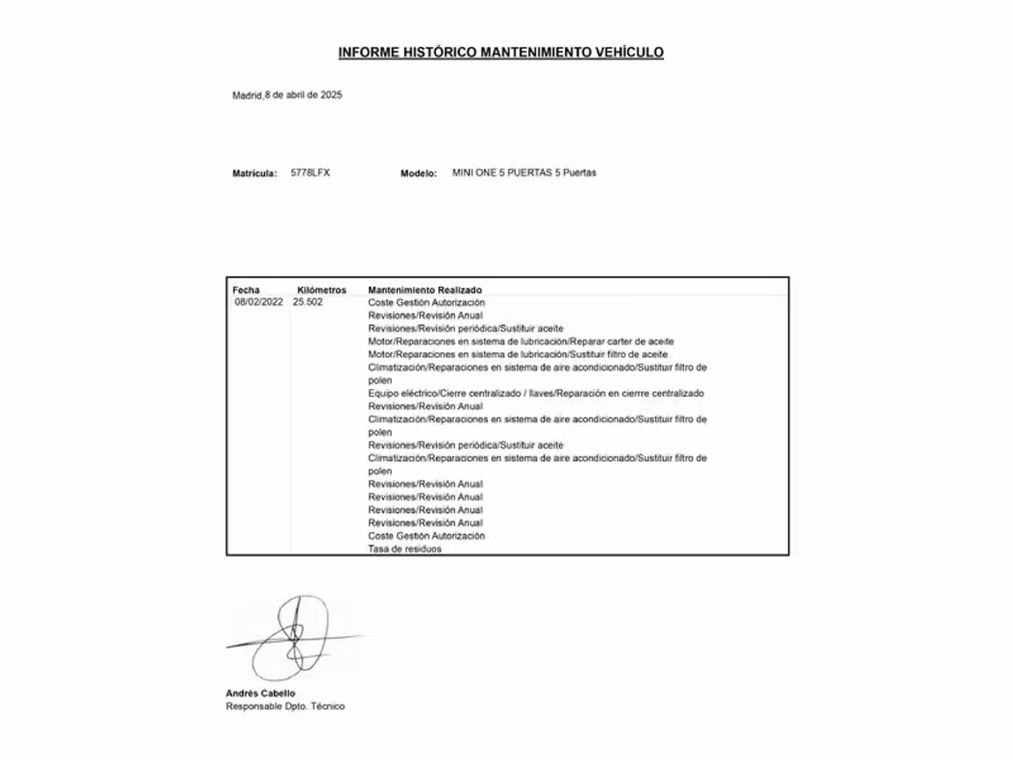 Mantenimiento