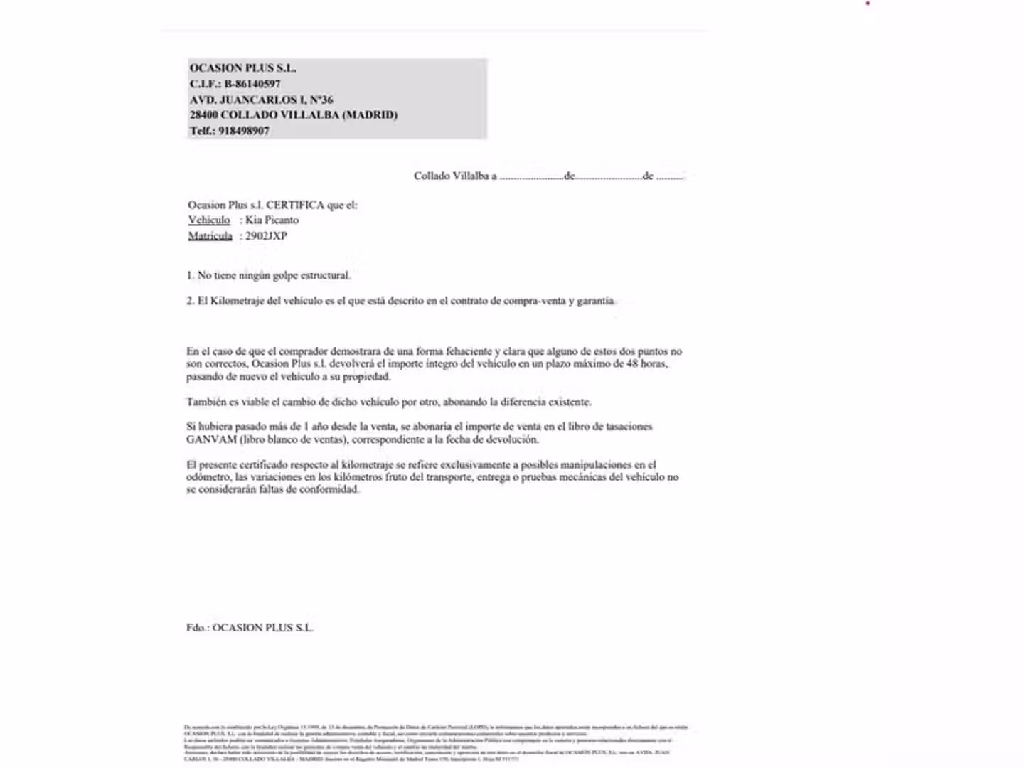 Certificado