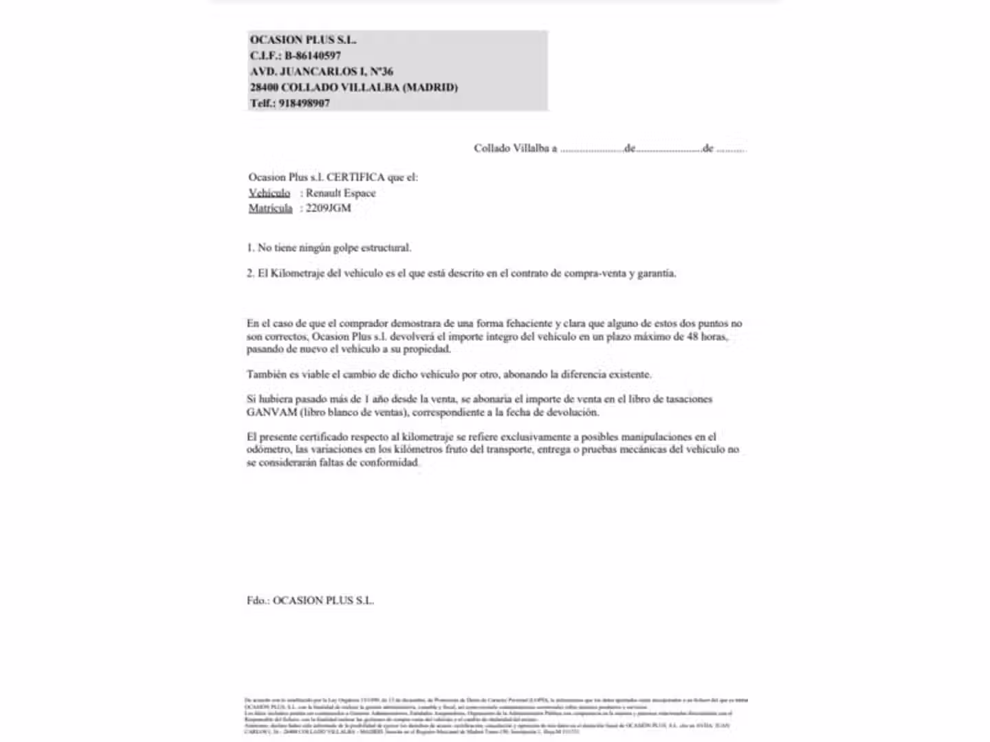 Certificado