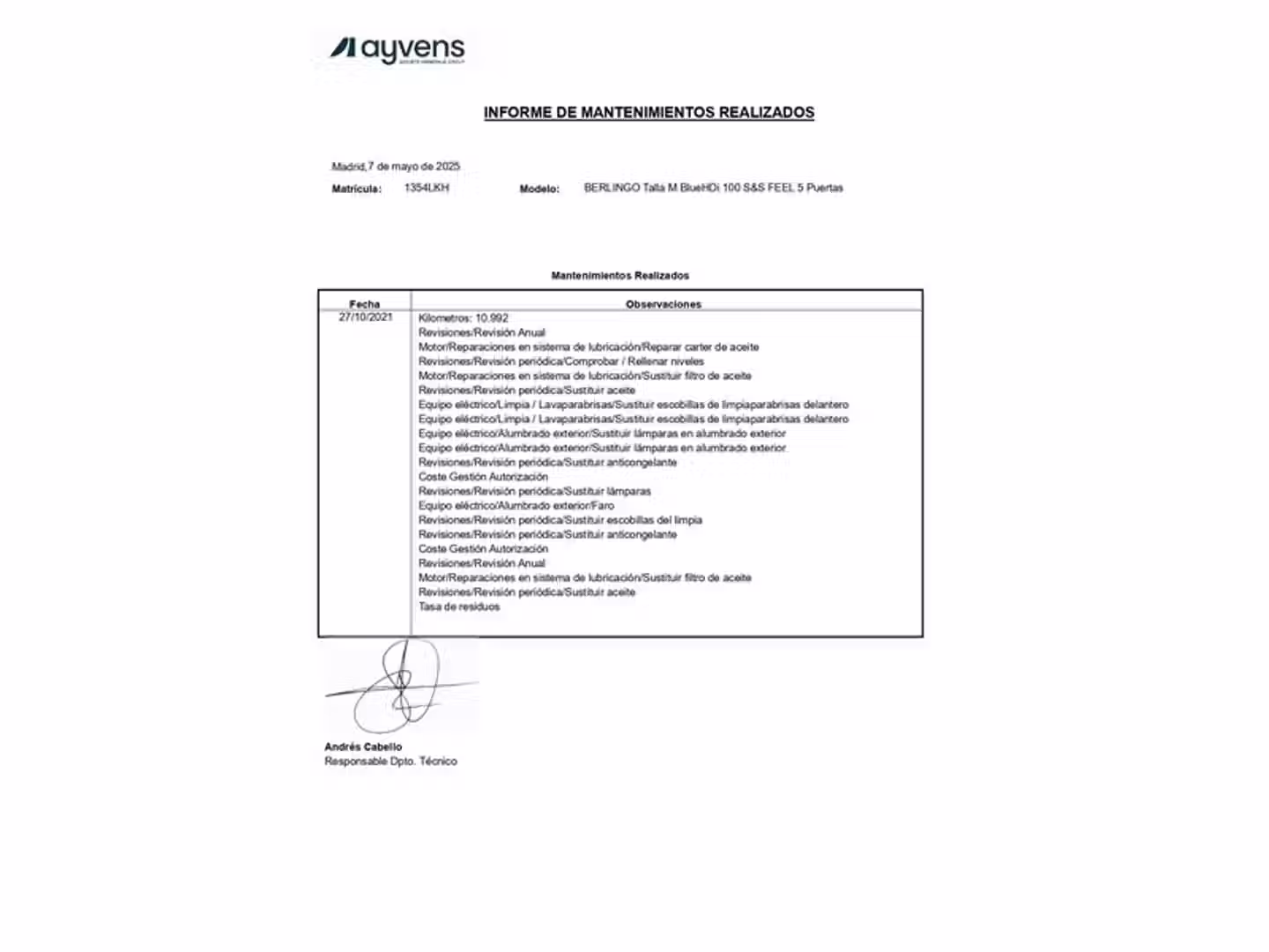 Mantenimiento