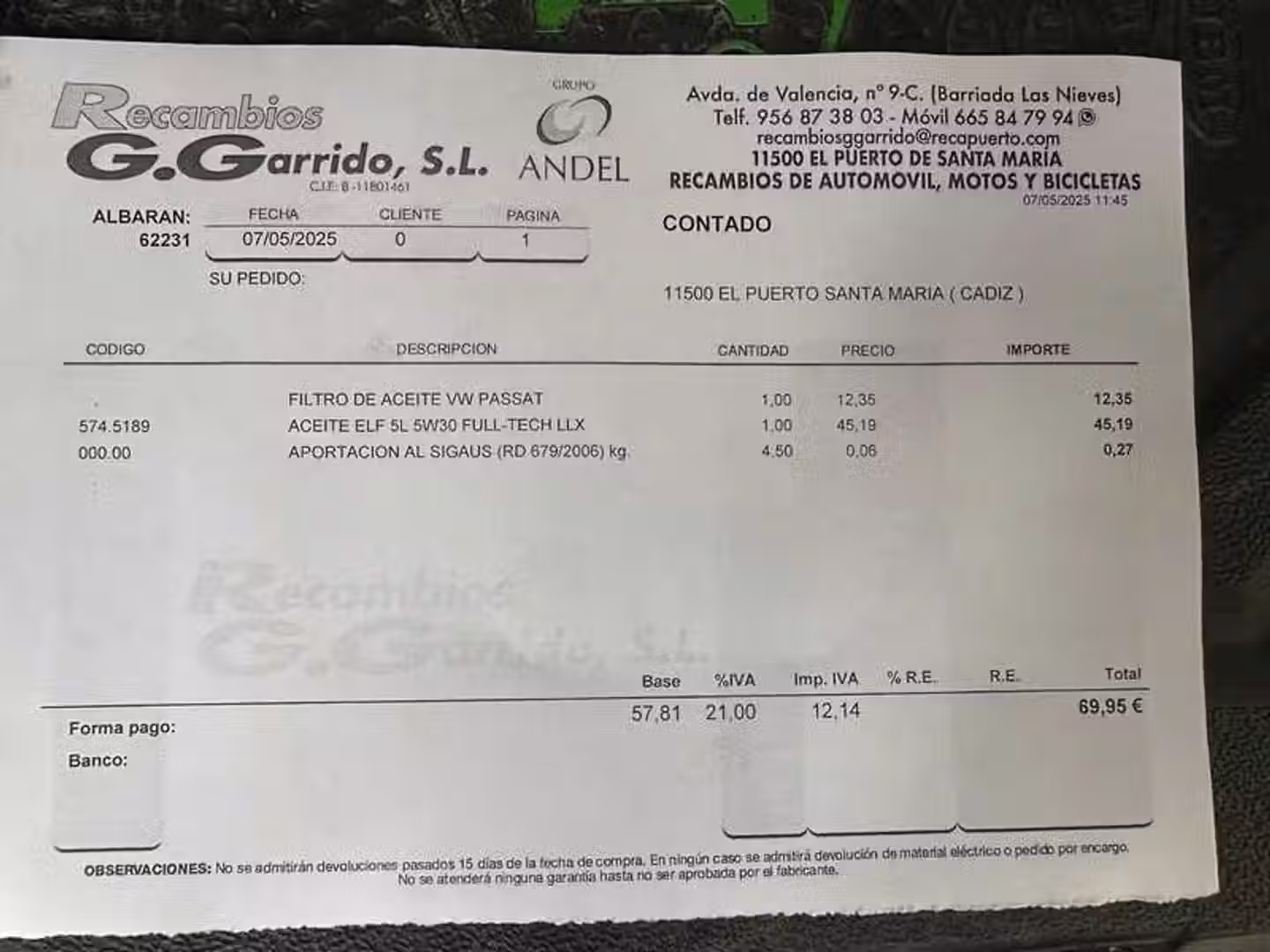 Mantenimiento