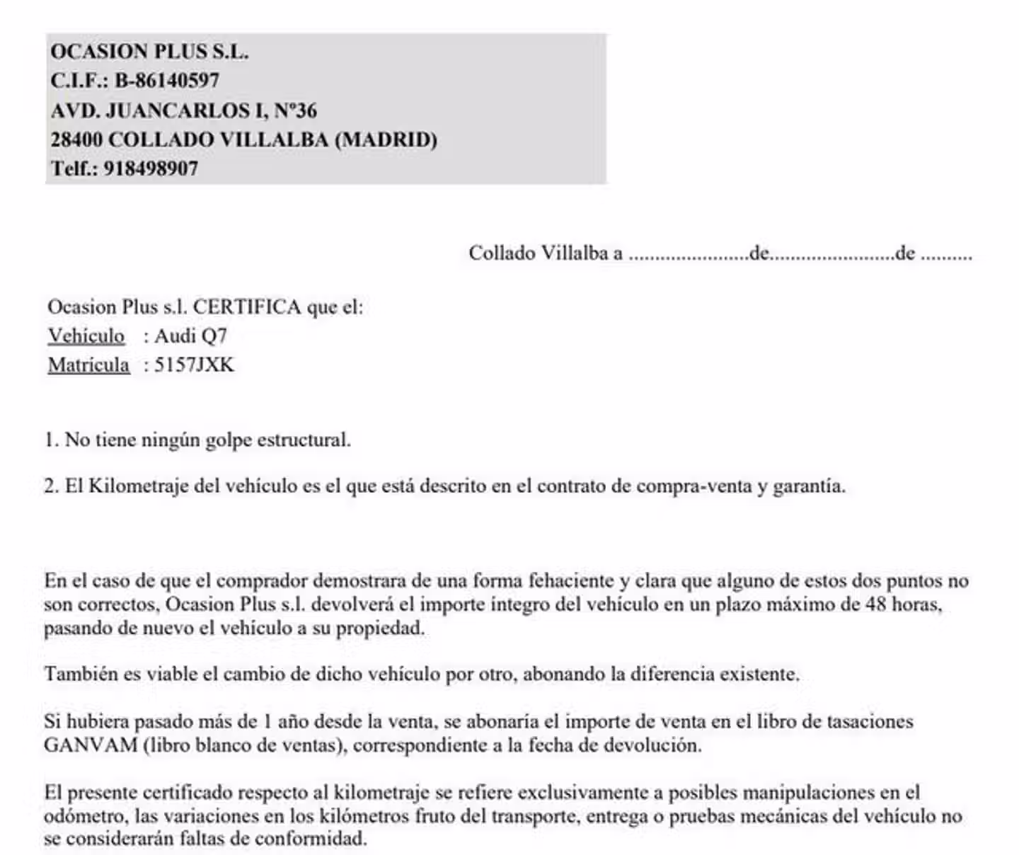 Certificado