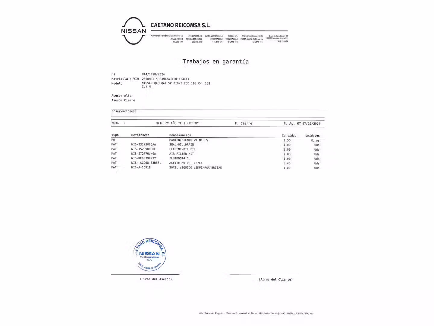 Mantenimiento
