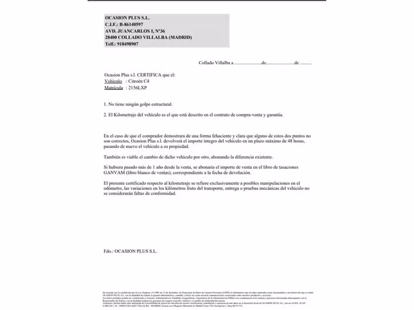Certificado