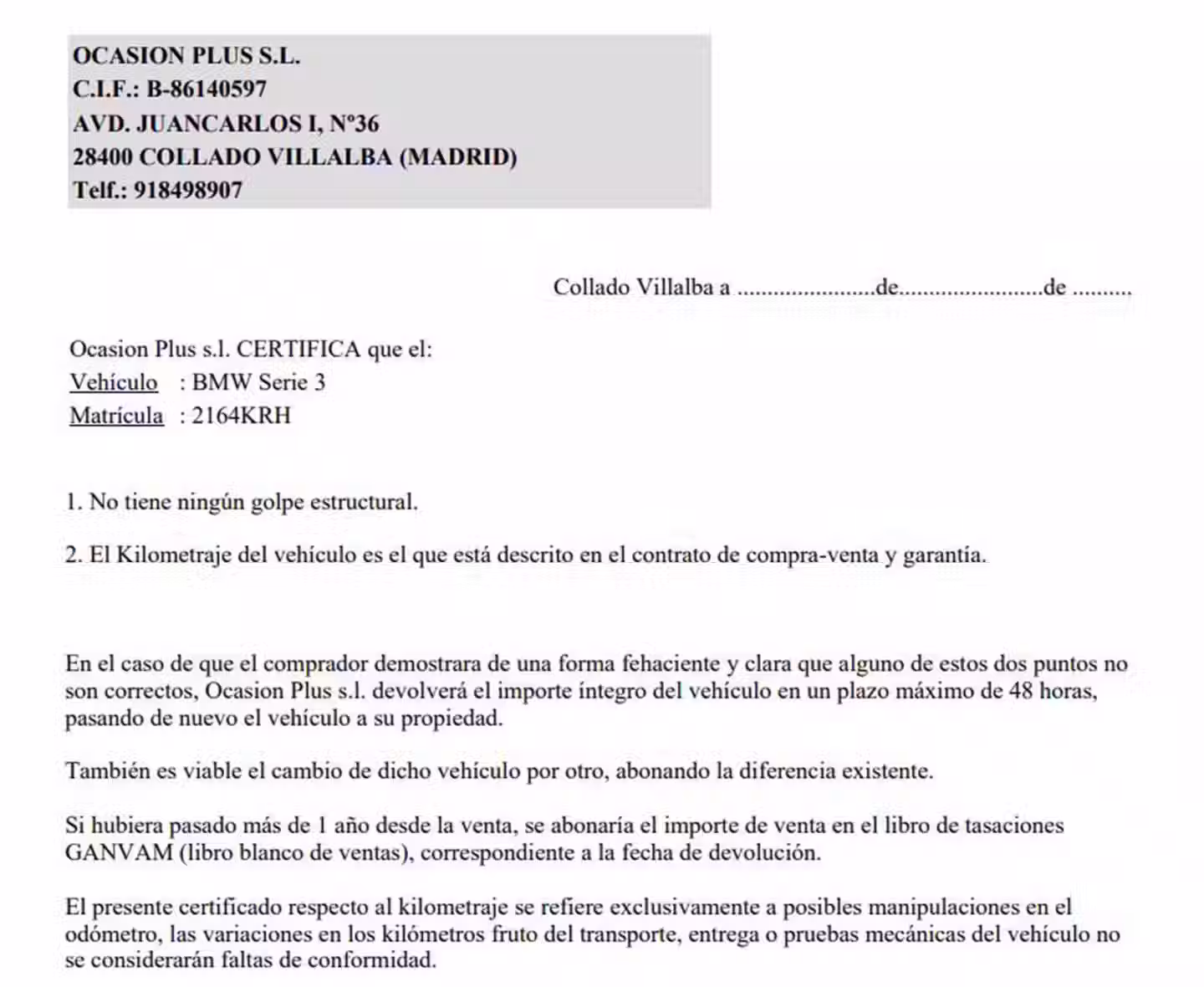 Certificado