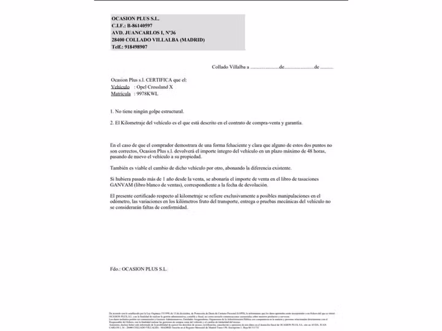 Certificado