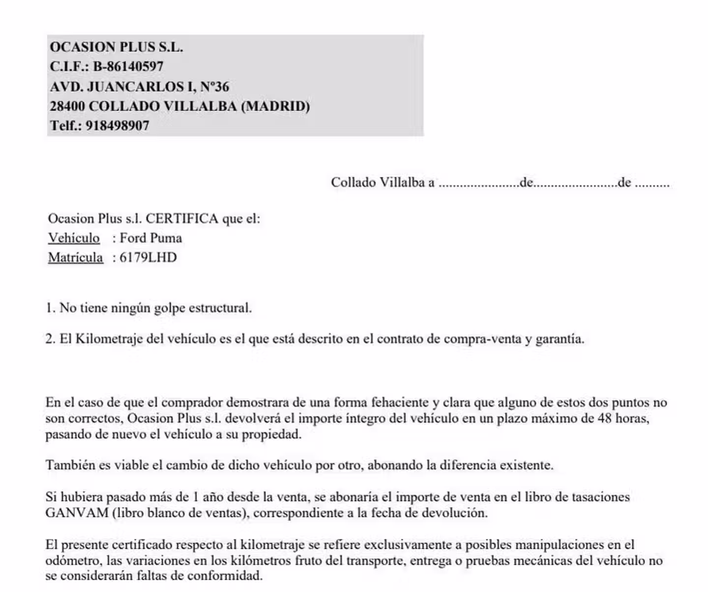 Certificado