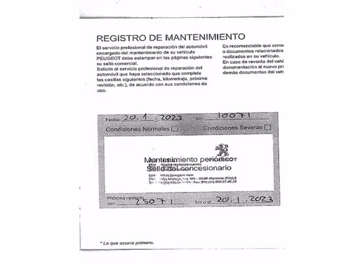 Mantenimiento