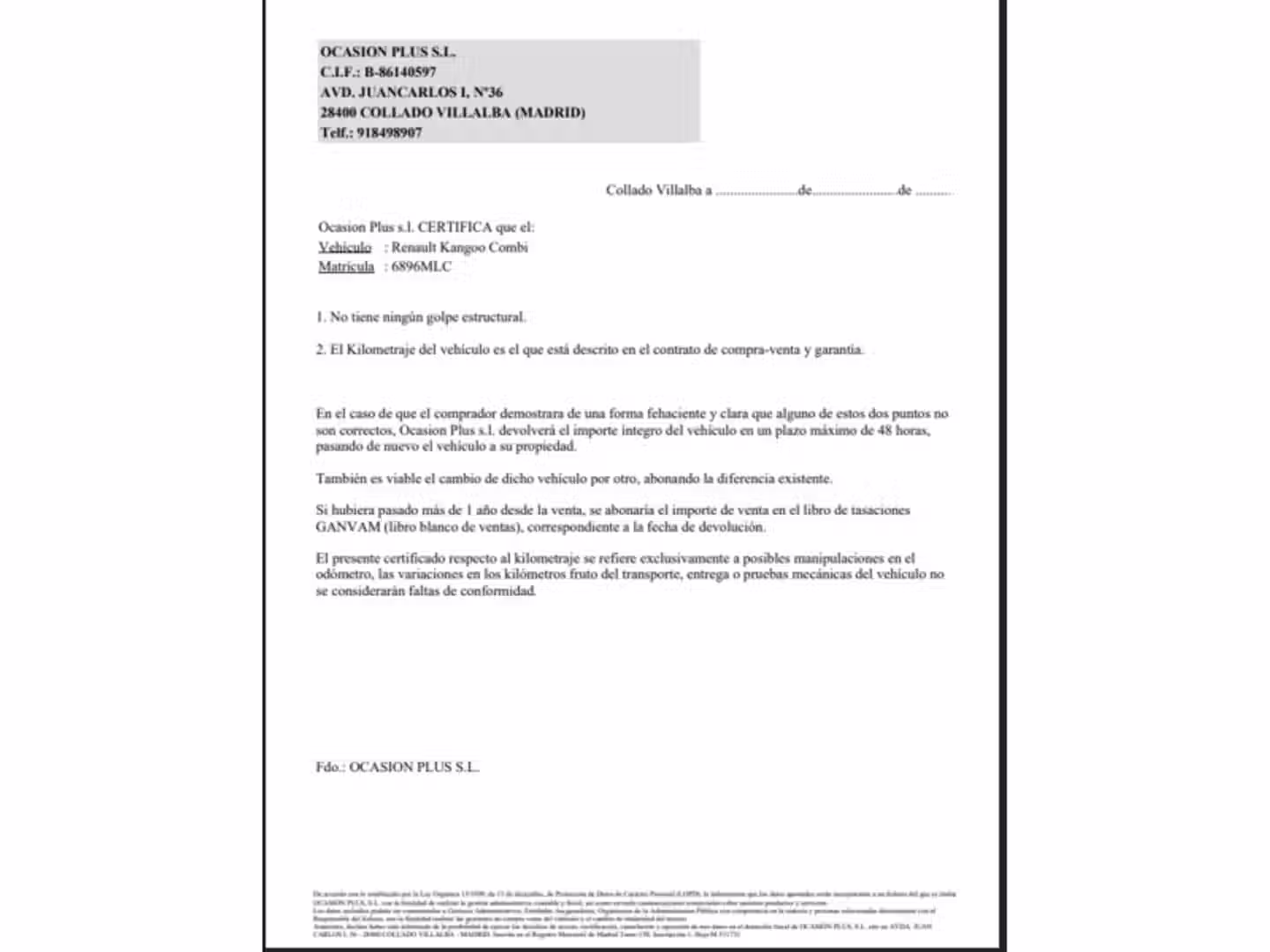 Certificado