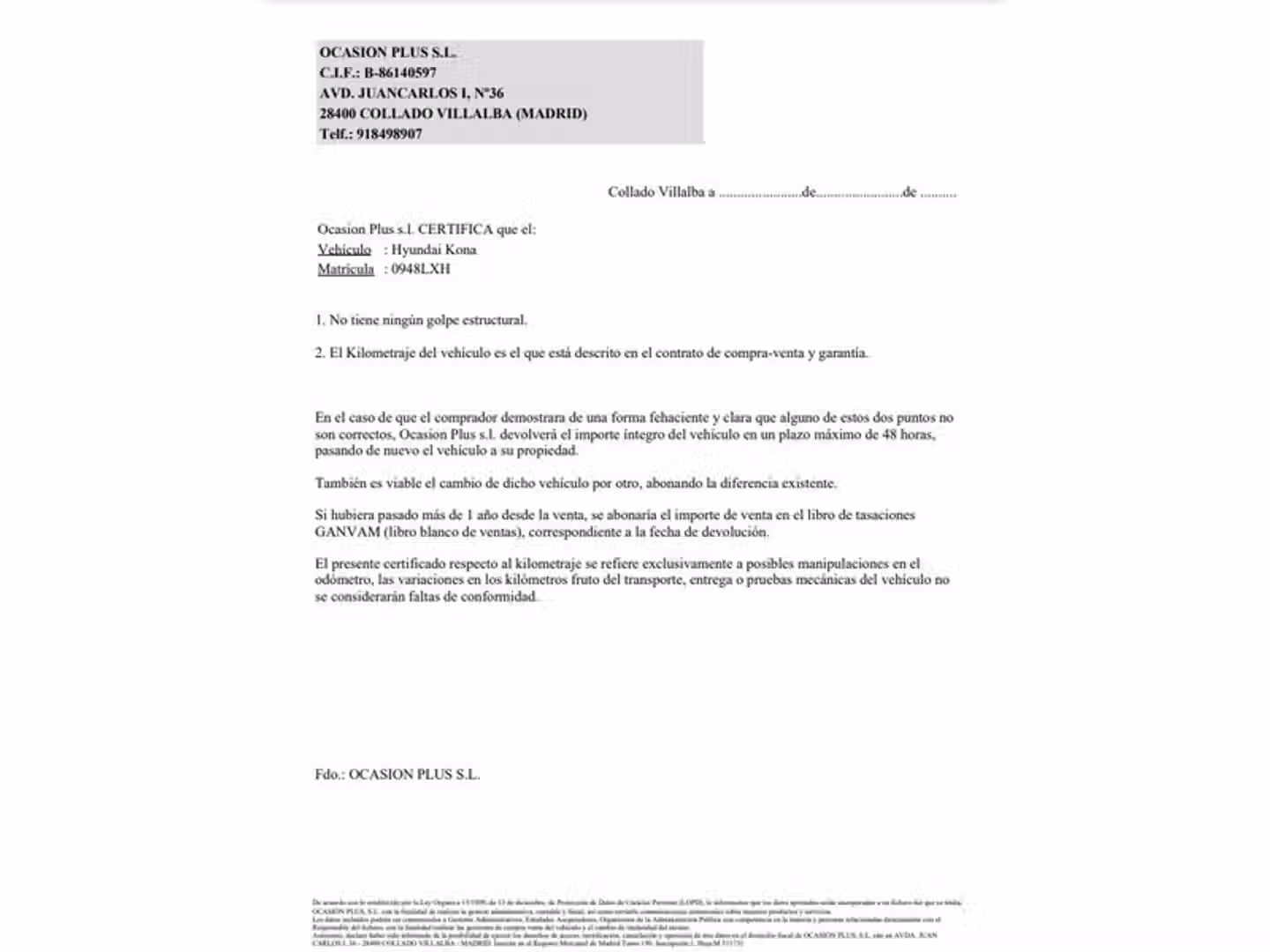 Certificado