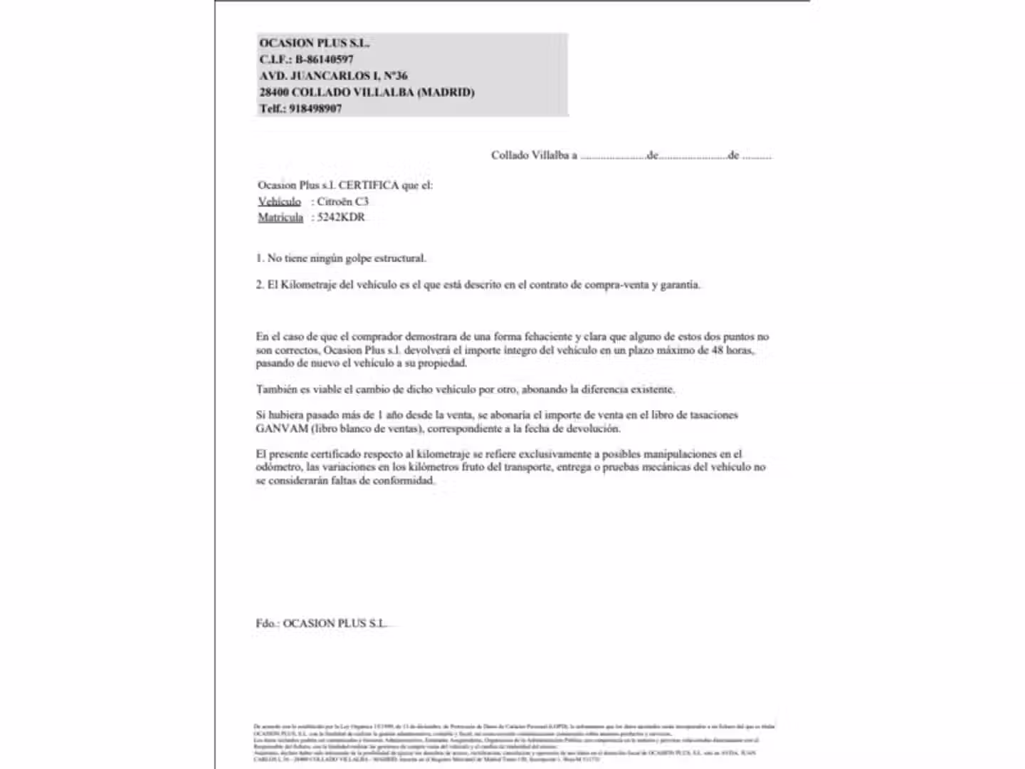 Certificado