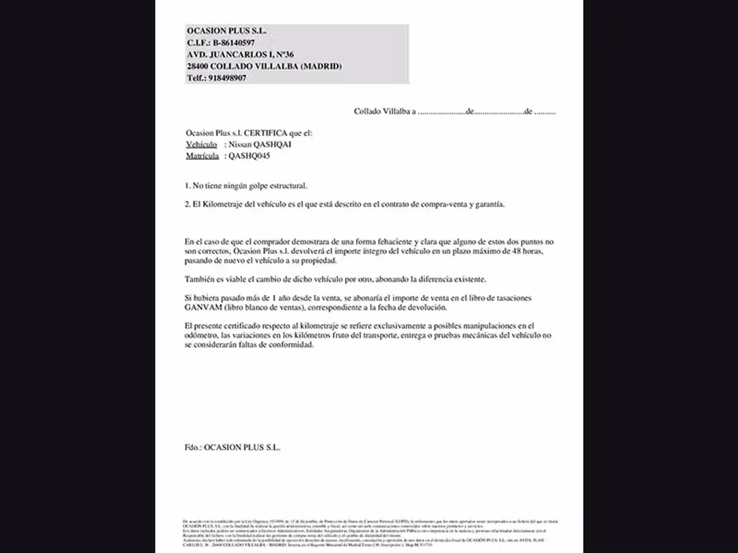 Certificado