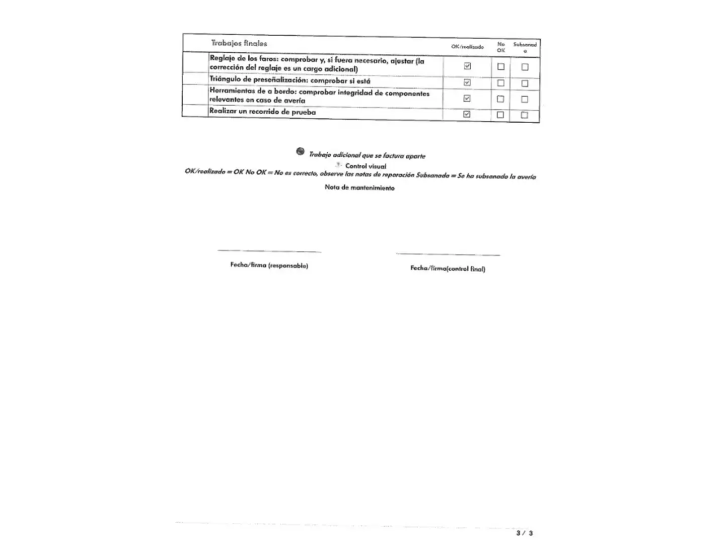 Mantenimiento