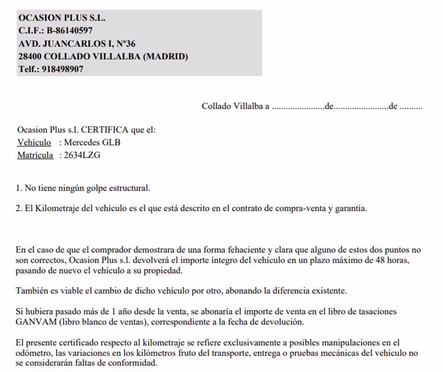 Certificado
