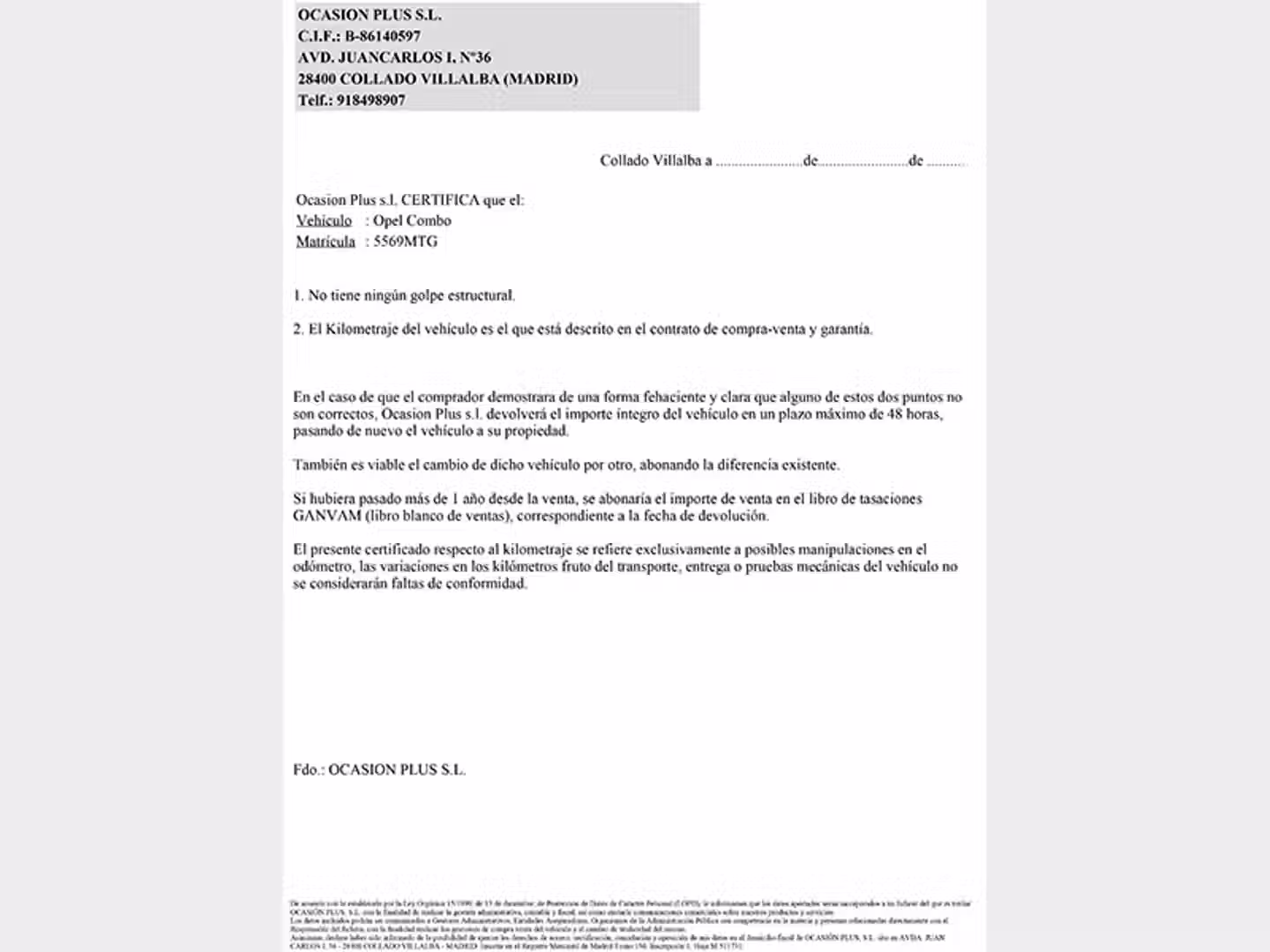 Certificado