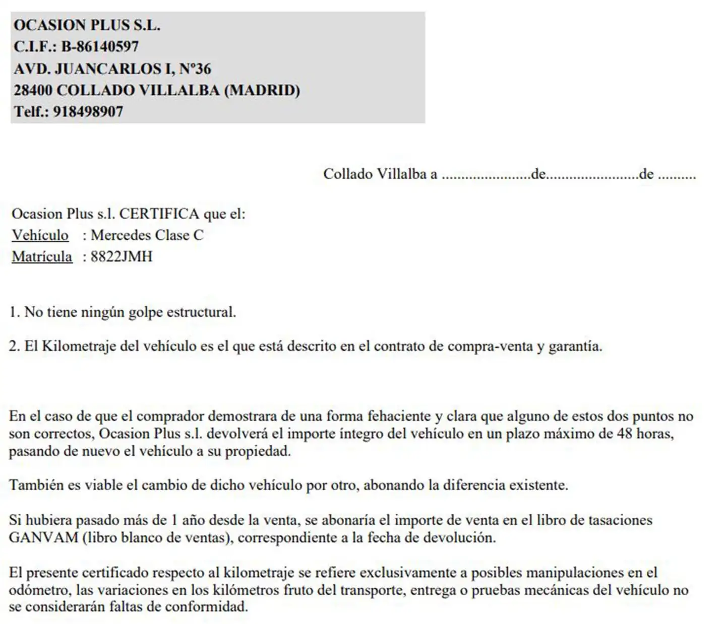 Certificado