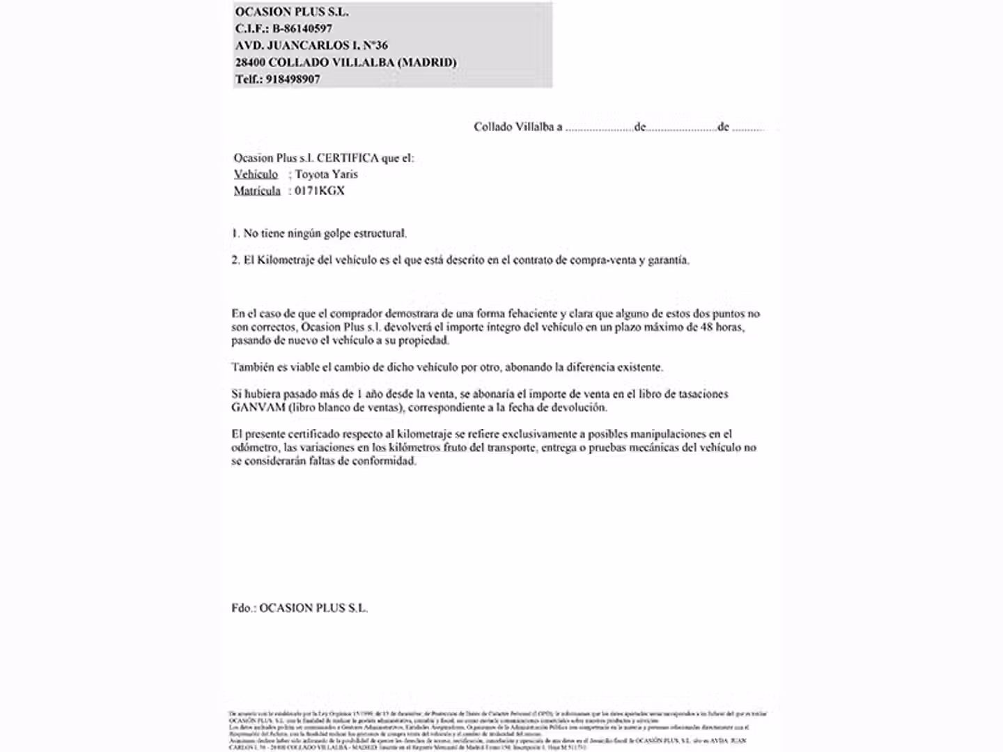 Certificado