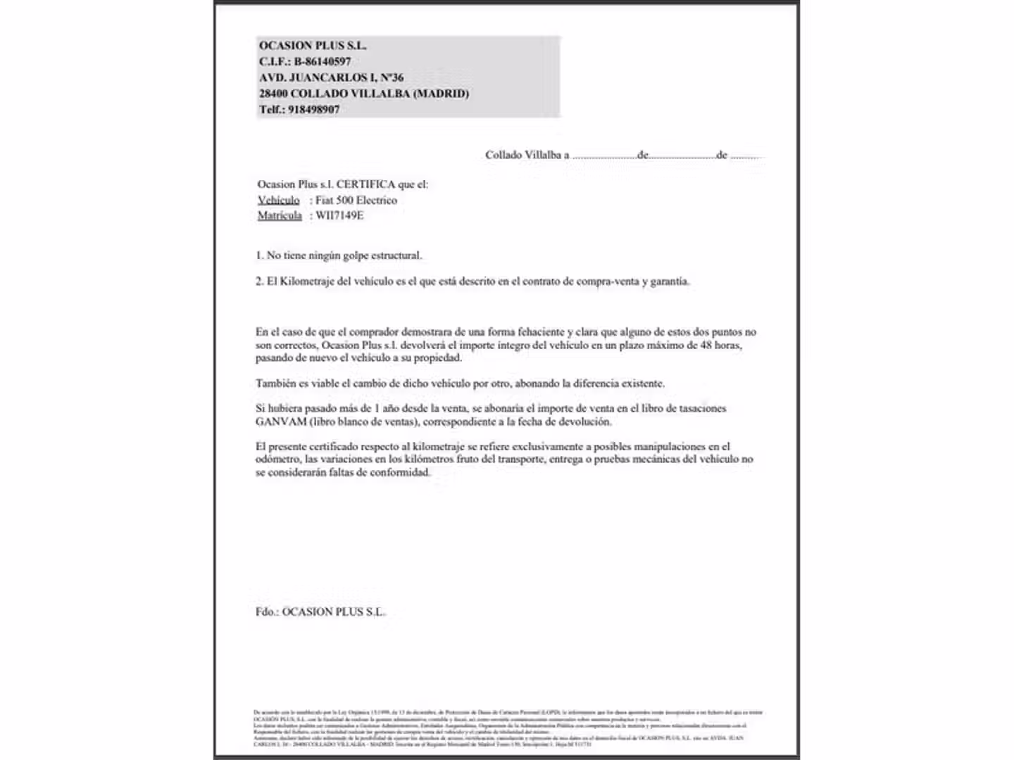 Certificado