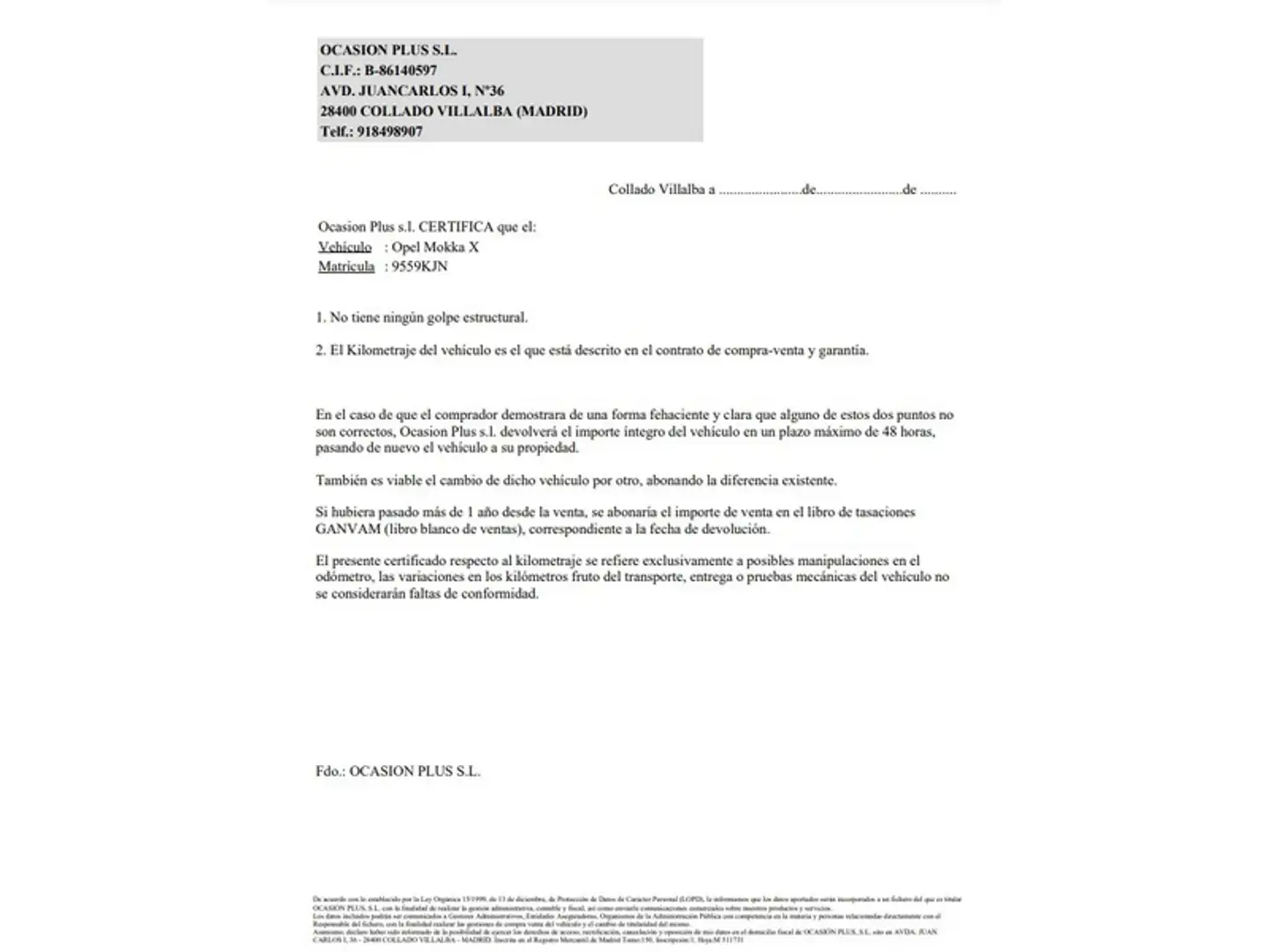 Certificado