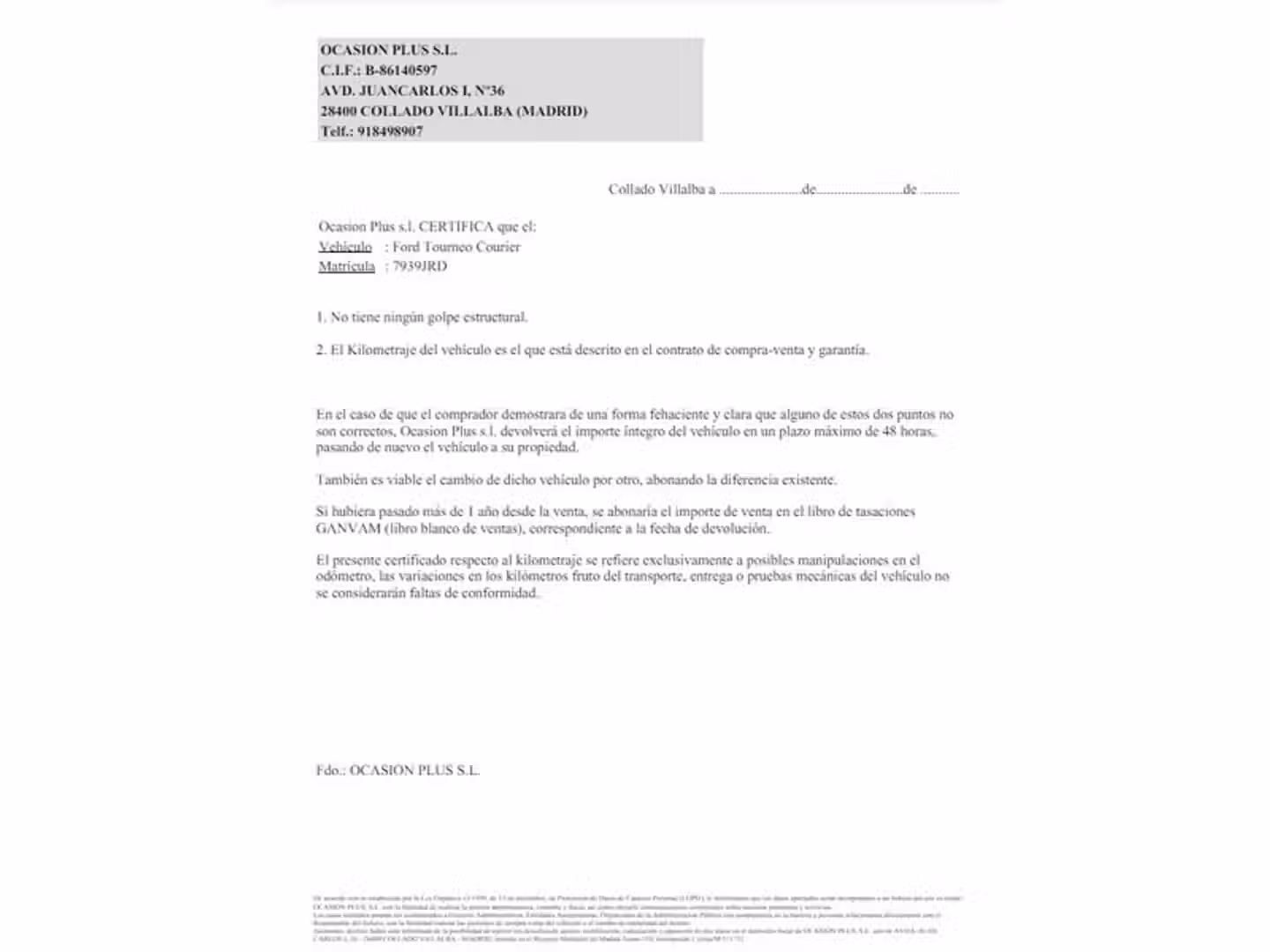 Certificado