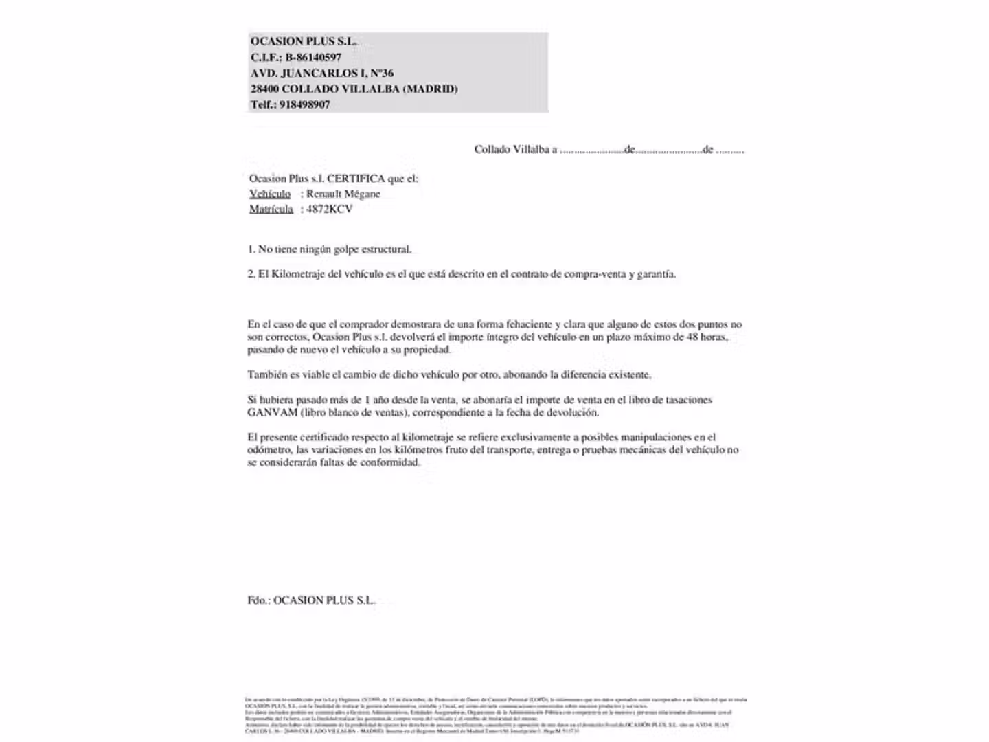 Certificado