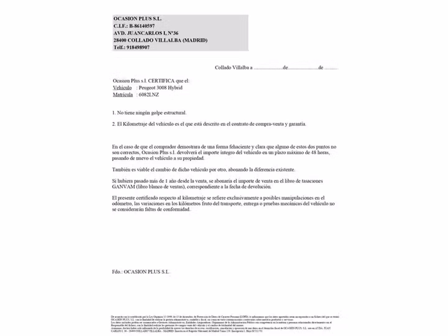 Certificado