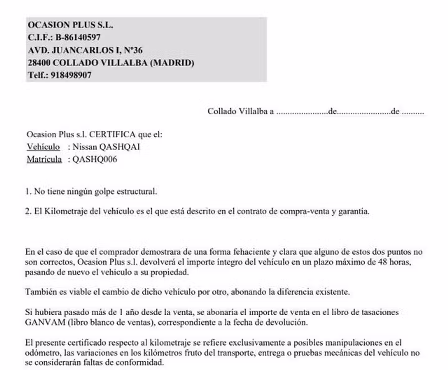 Certificado