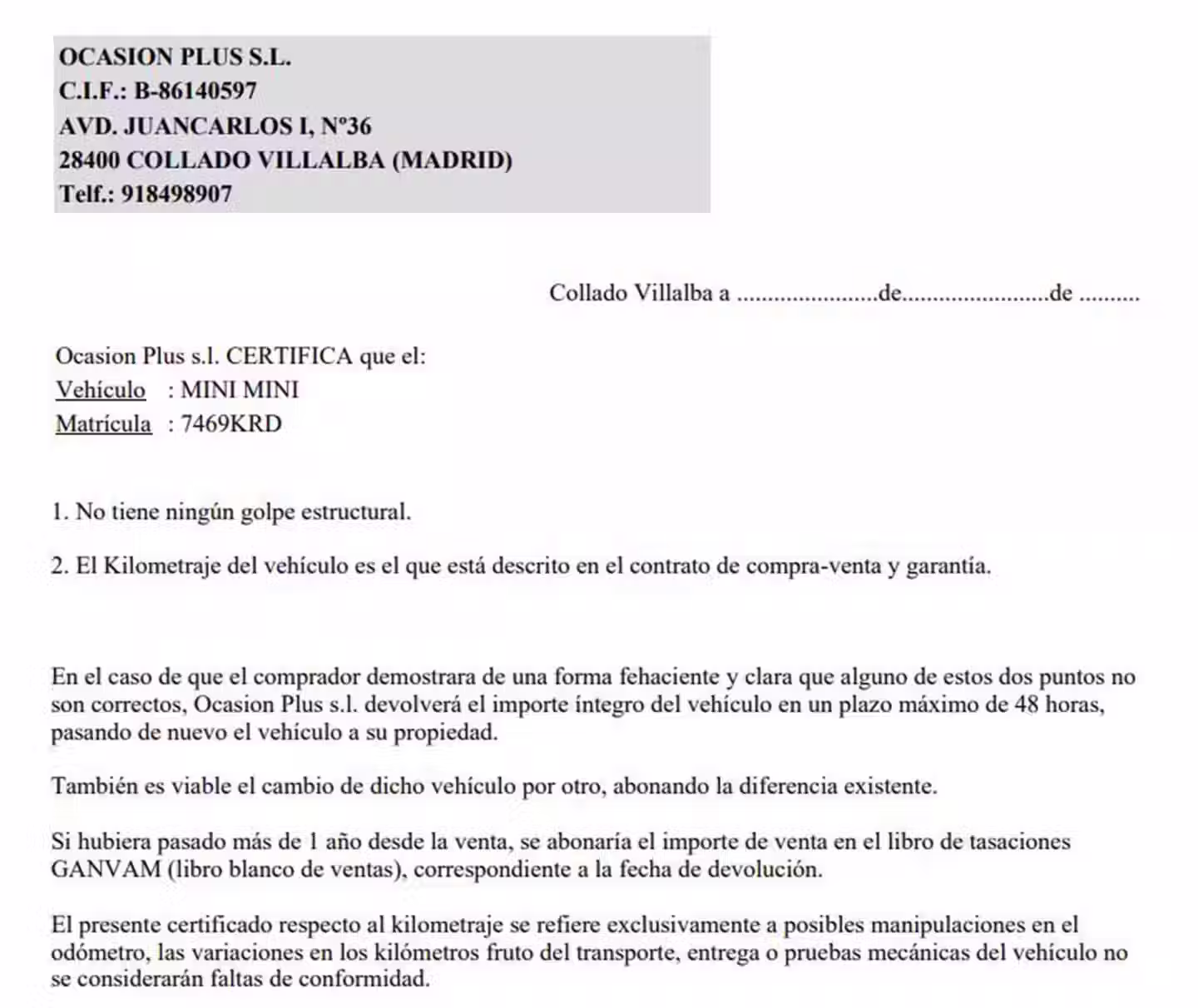 Certificado