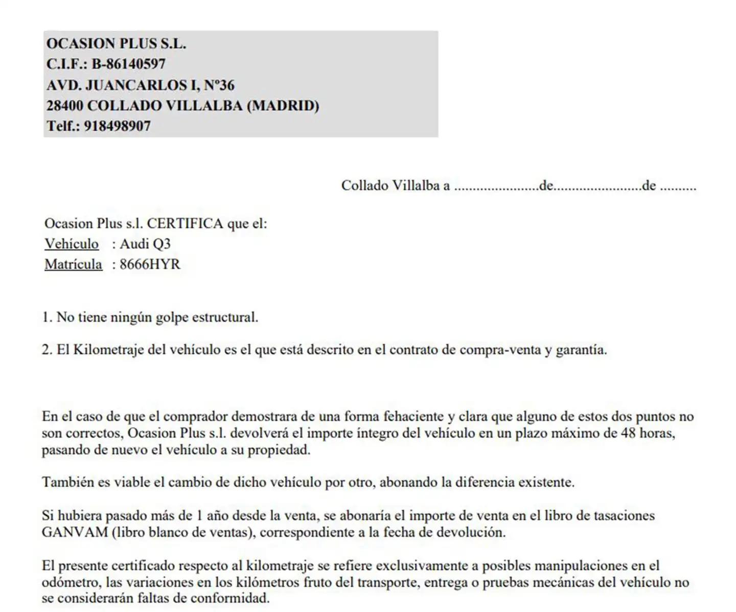 Certificado