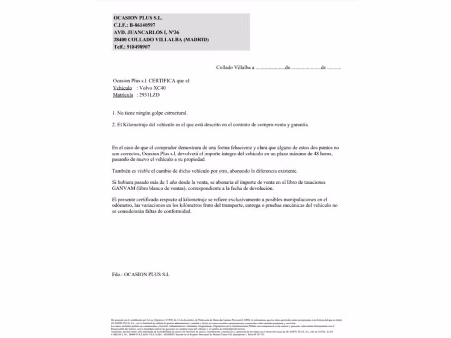 Certificado