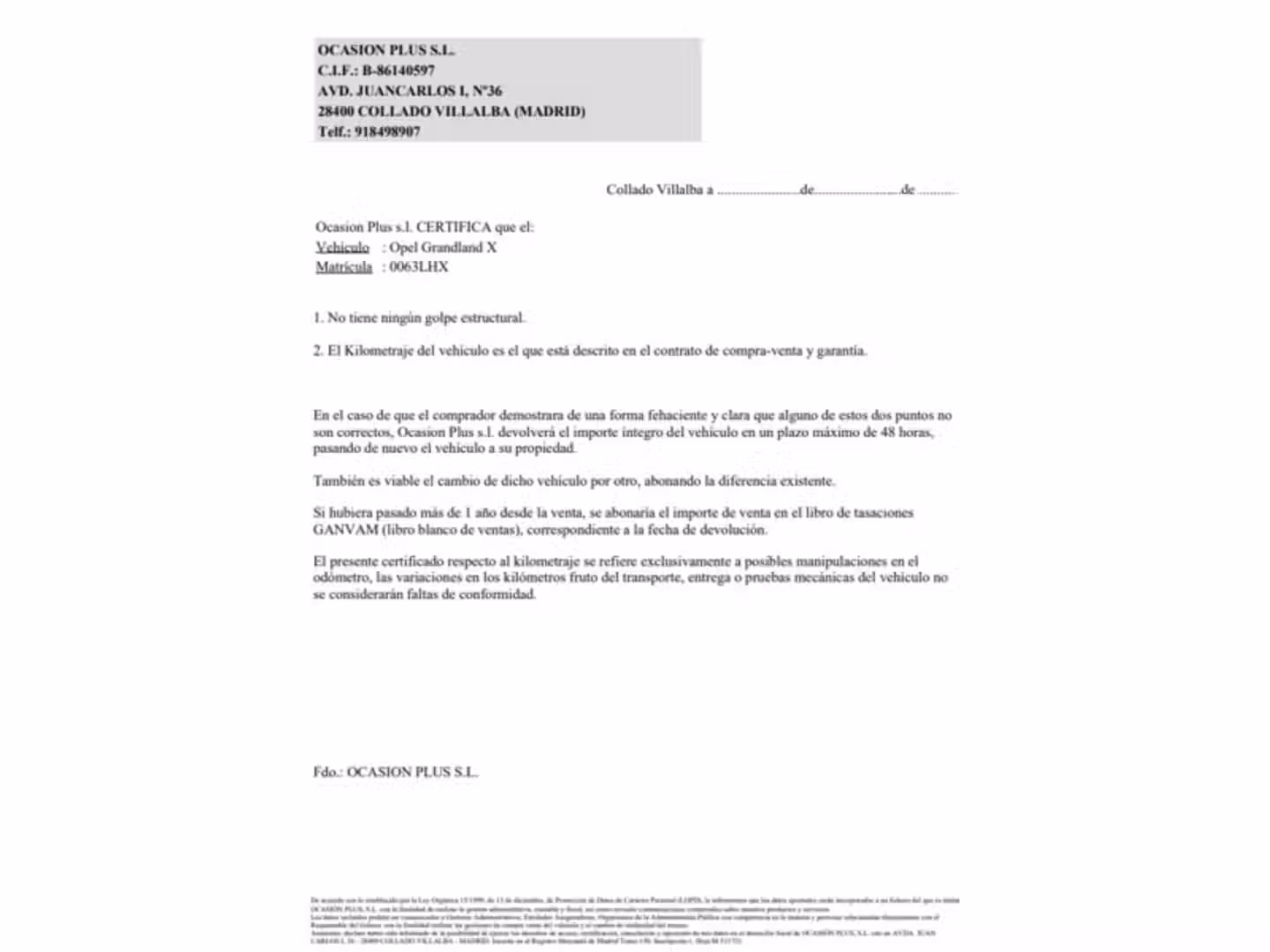 Certificado