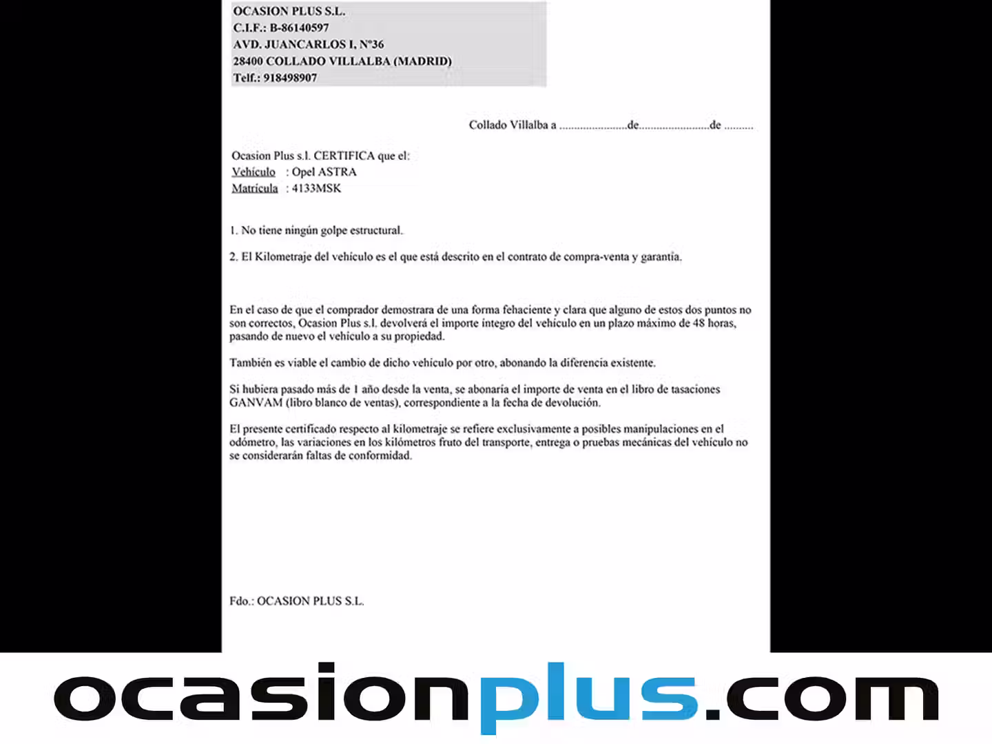 Certificado