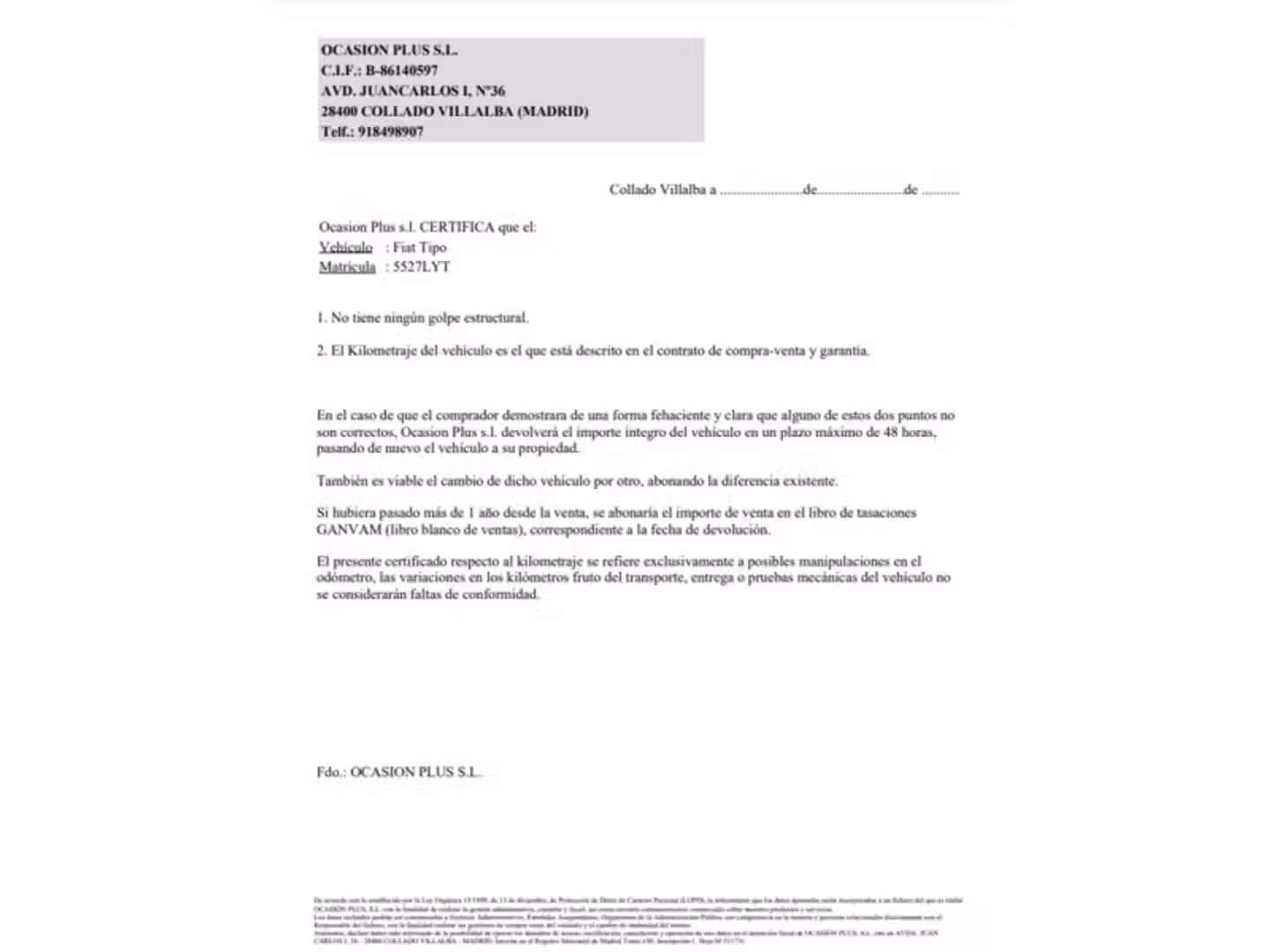 Certificado