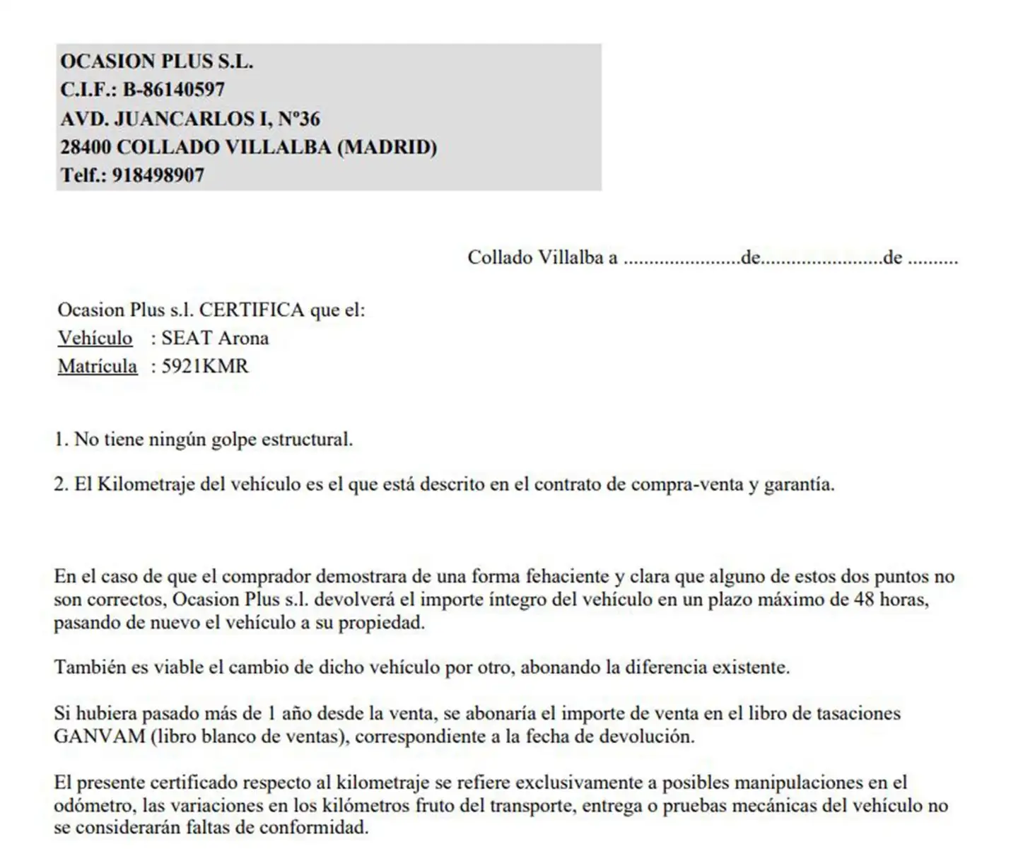 Certificado