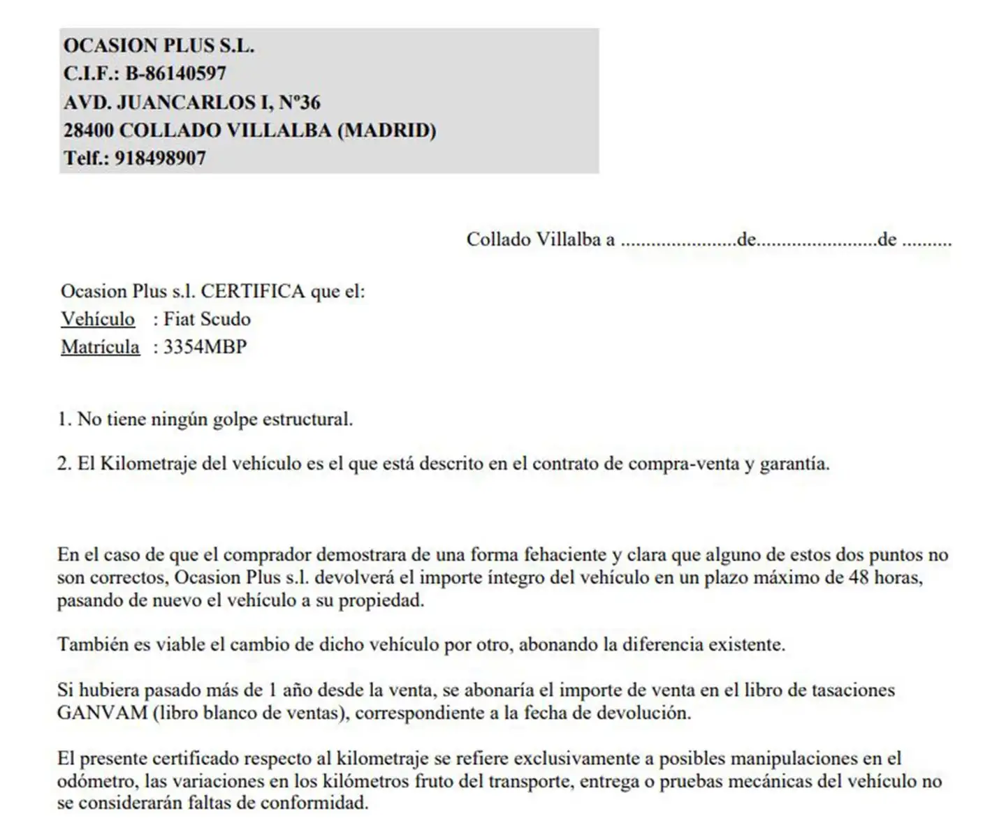 Certificado
