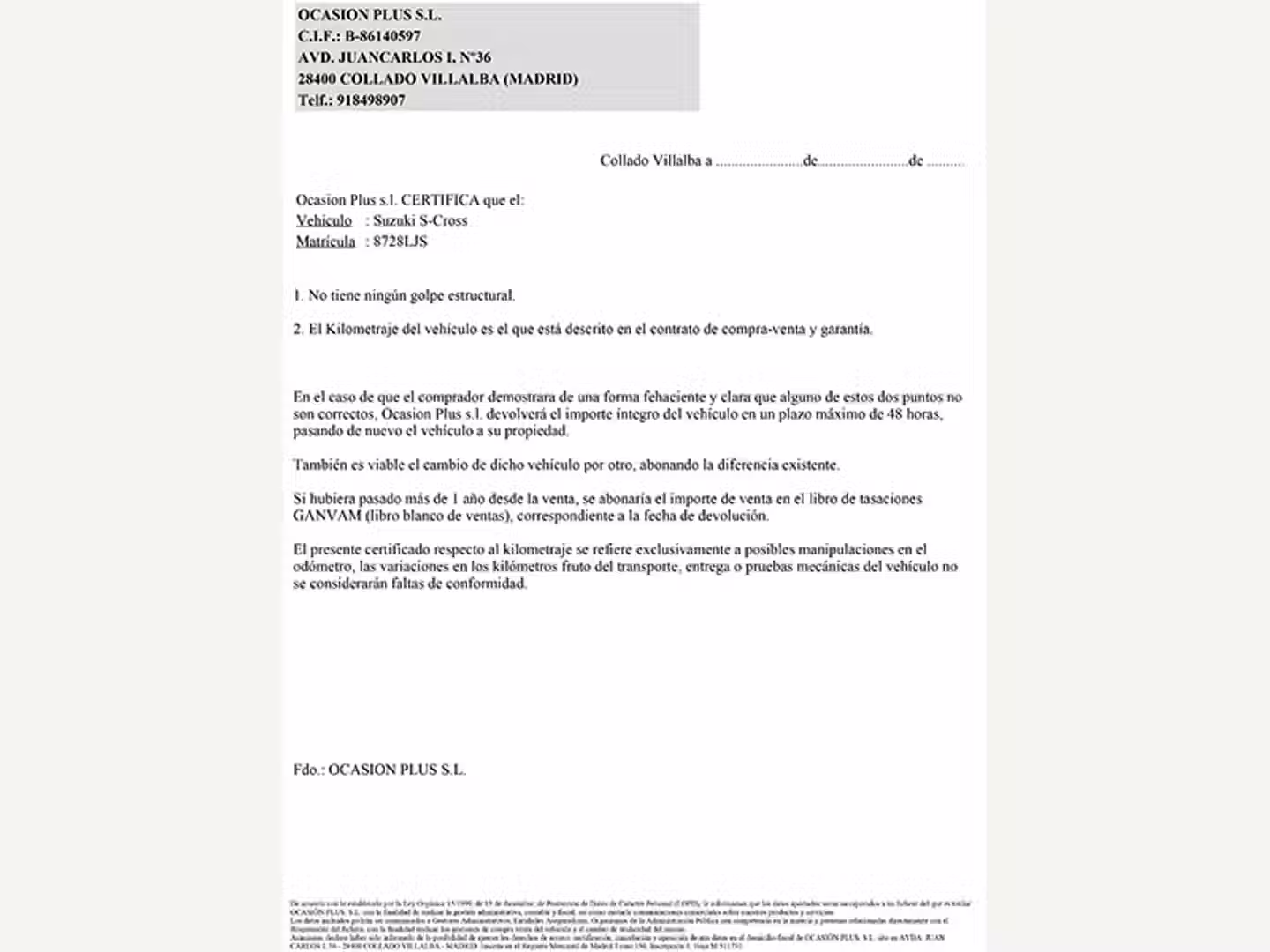 Certificado