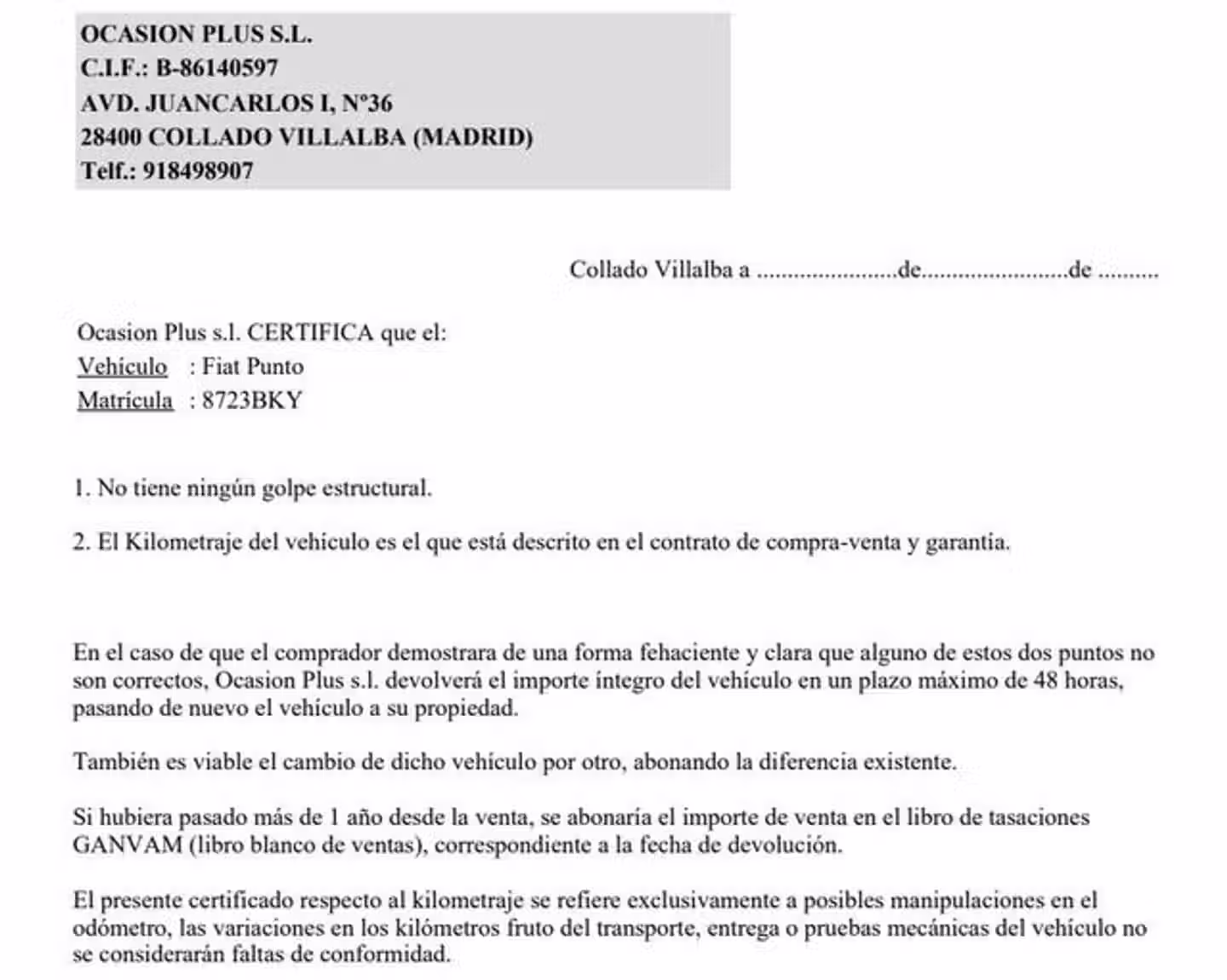 Certificado