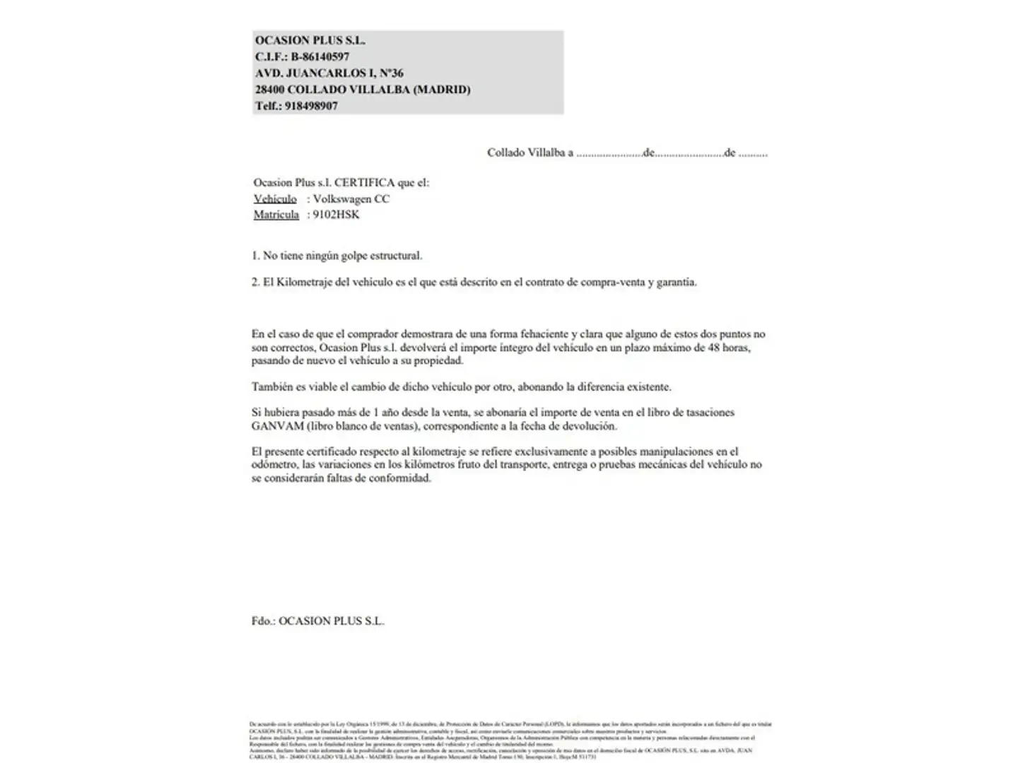 Certificado