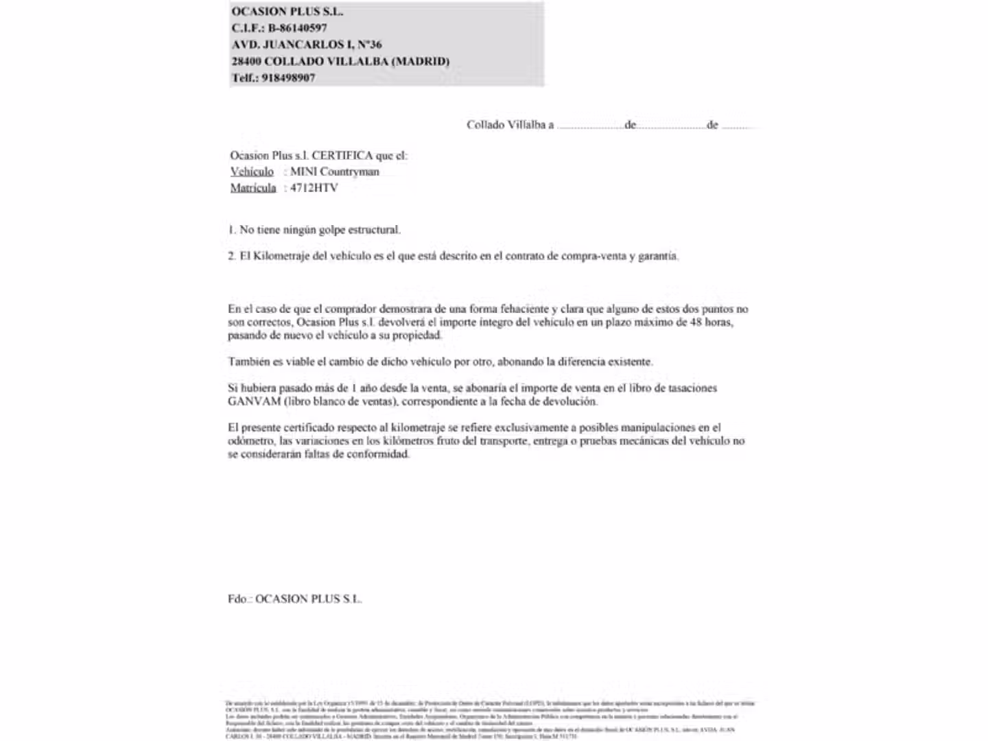 Certificado