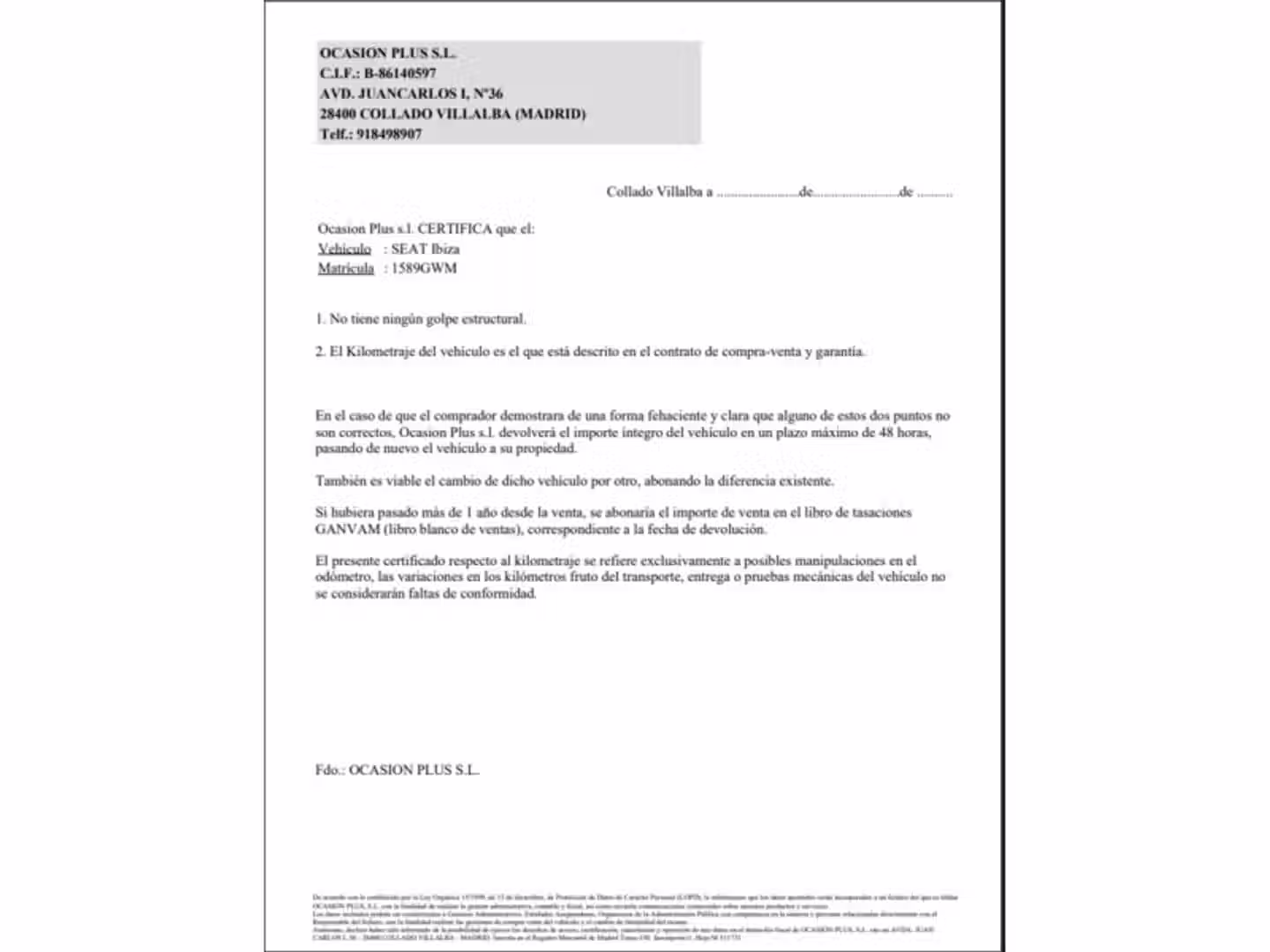 Certificado