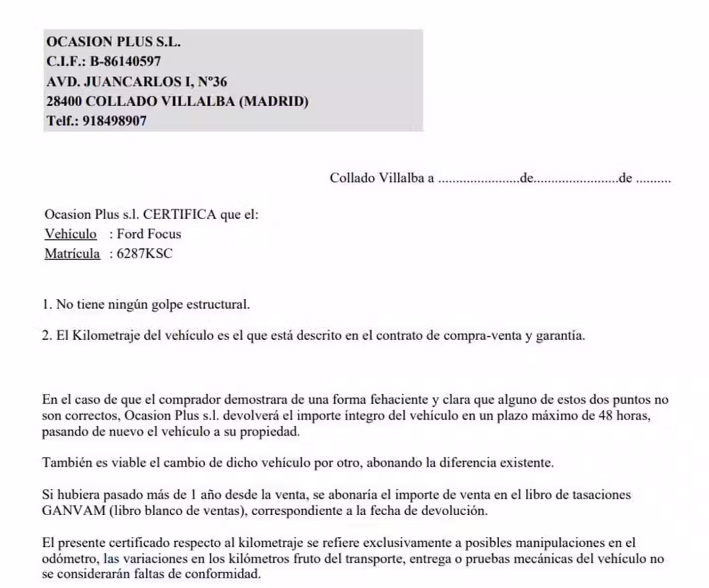 Certificado