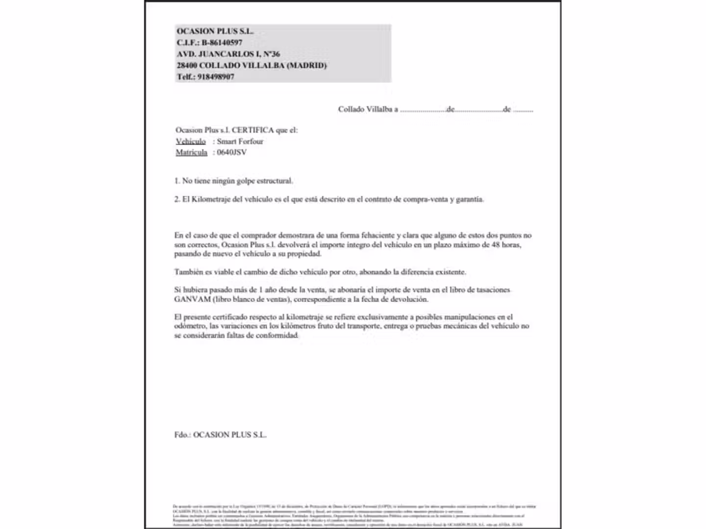 Certificado