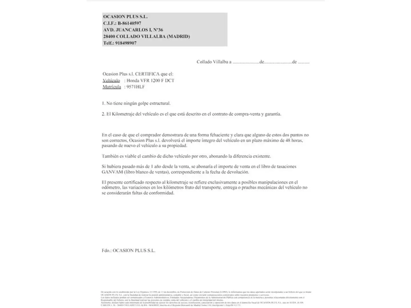 Certificado