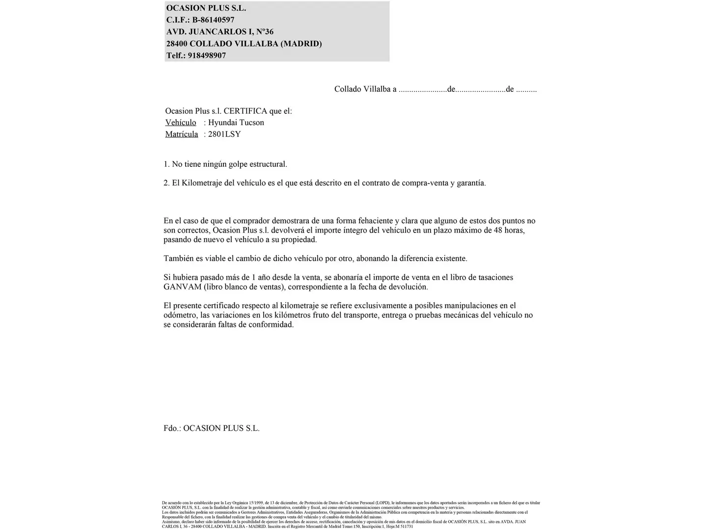 Certificado